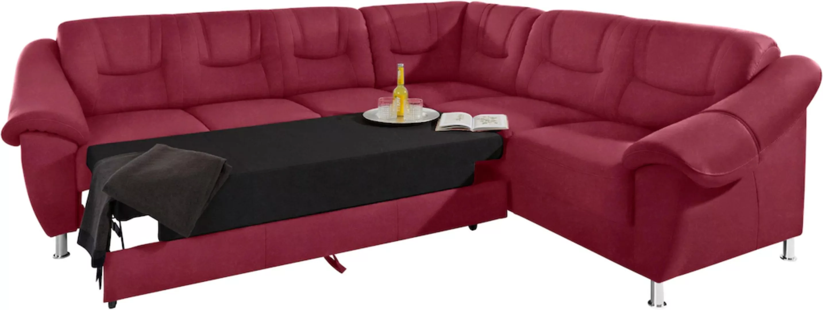 sit&more Ecksofa "Salsa L-Form", mit Federkern, wahlweise mit Bettfunktion günstig online kaufen