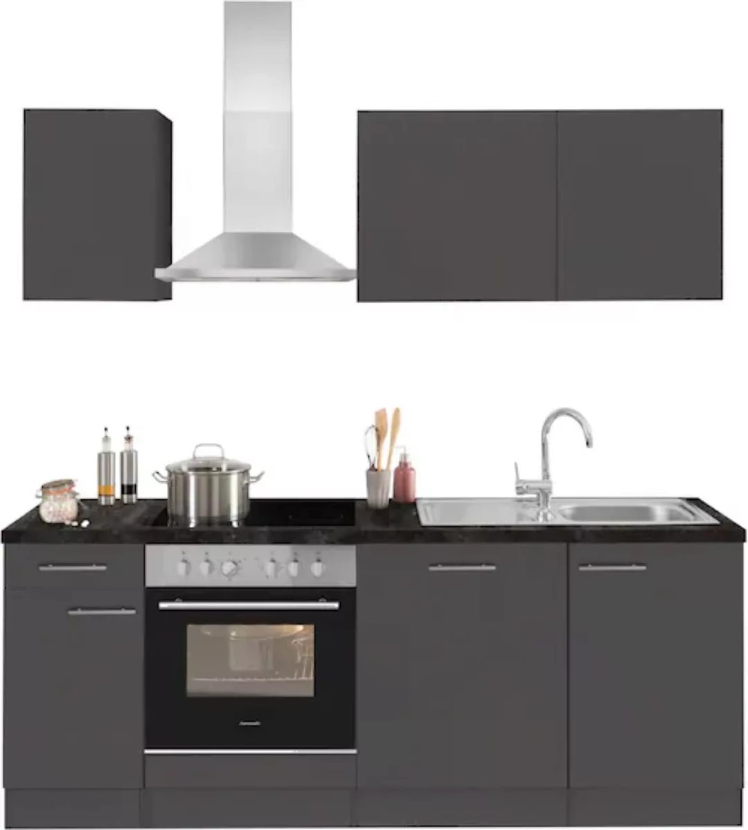 OPTIFIT Küchenzeile "Malika", Breite 210 cm, mit Hanseatic-E-Geräten, inkl. günstig online kaufen