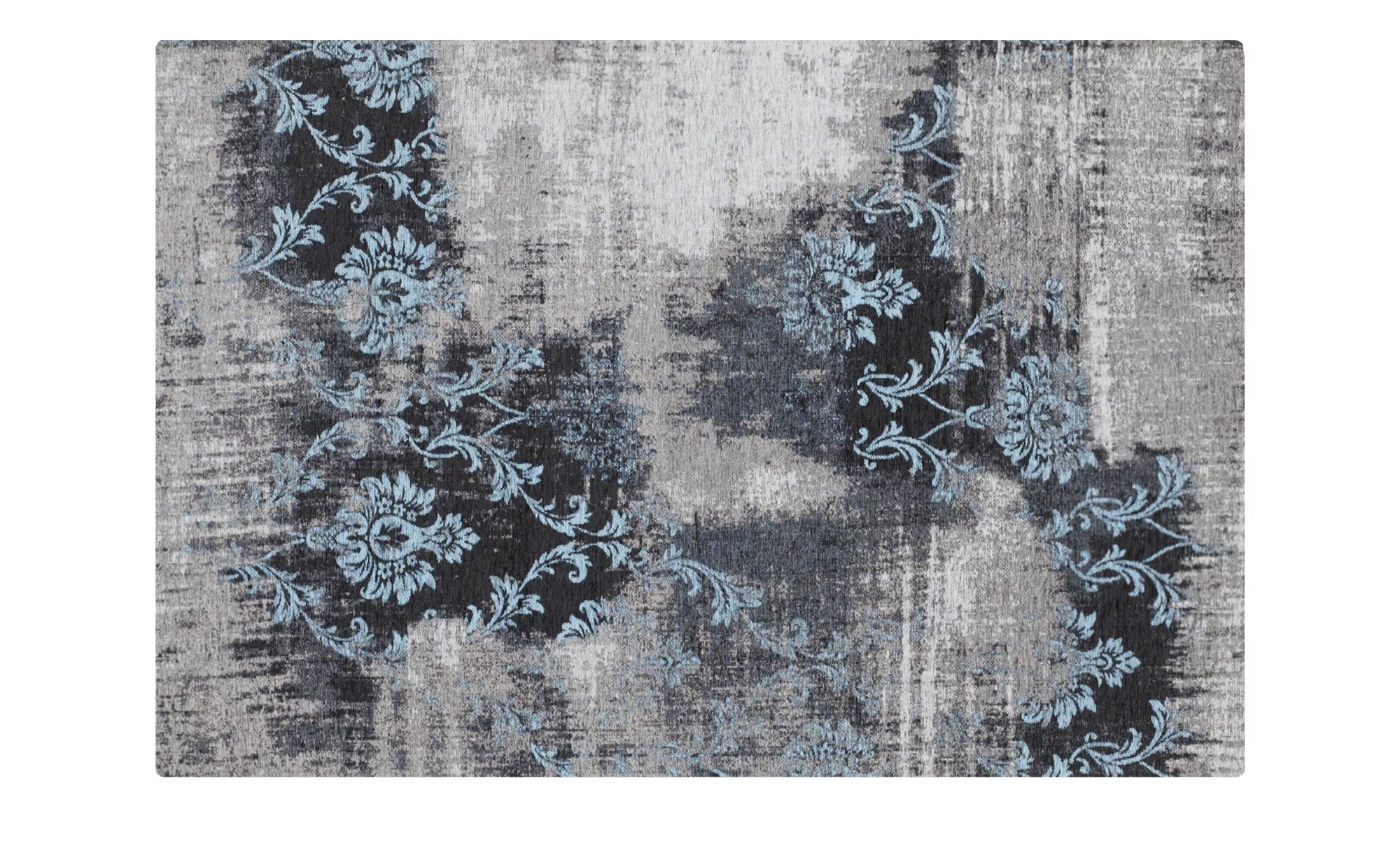 Vintage Teppich - grau - Synthethische Fasern - 70 cm - Teppiche > Wohntepp günstig online kaufen