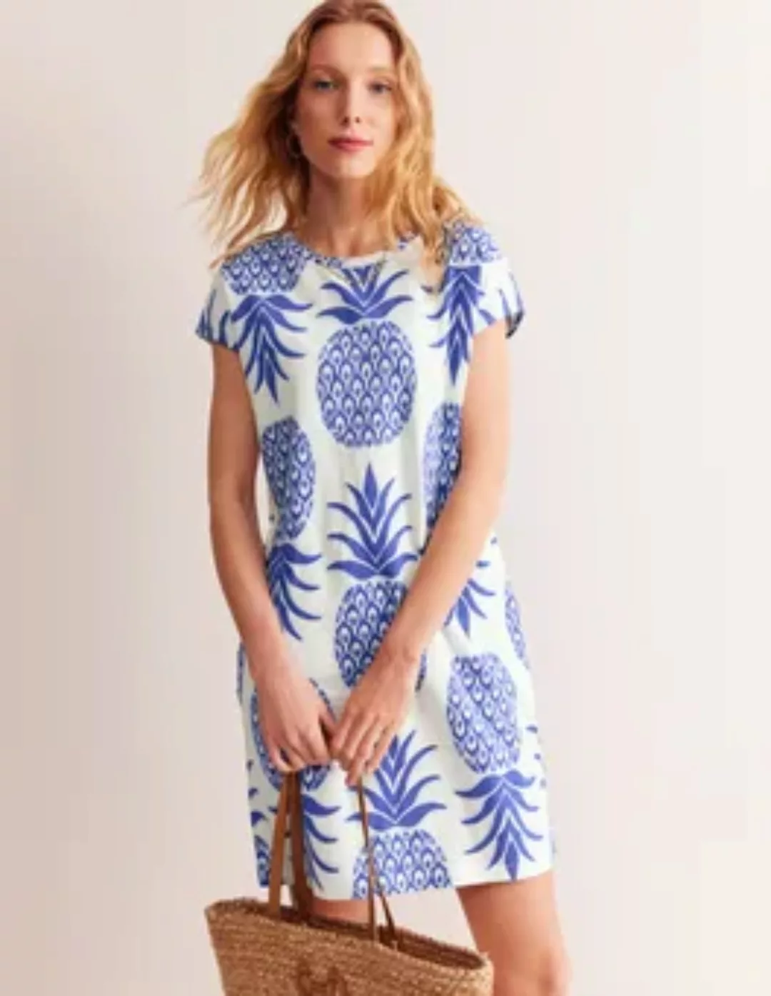 Leah T-Shirt-Kleid aus Jersey Damen Boden, Surf The Web, Ananas Knallig günstig online kaufen