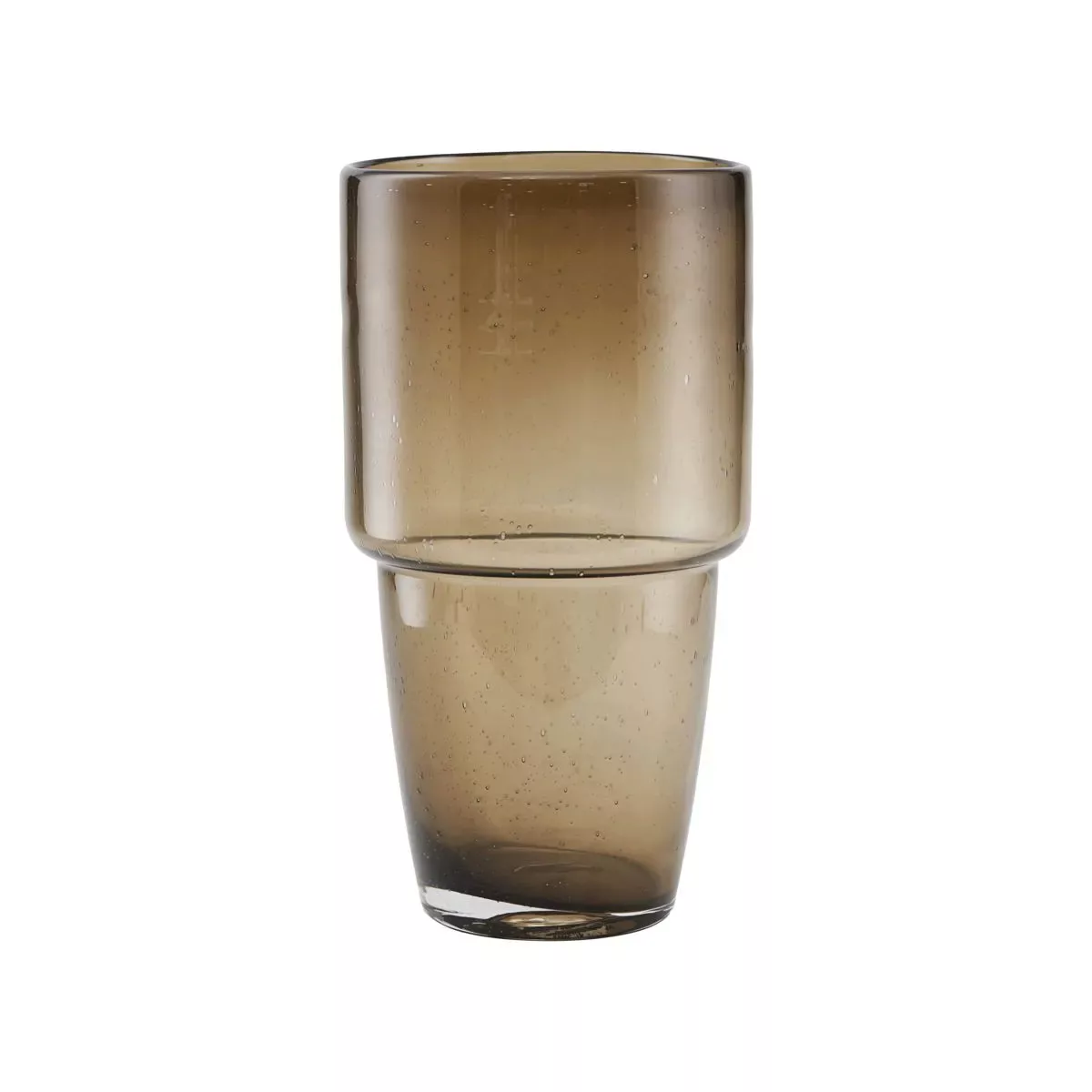Vase Chazia aus Glas in transparentem Braun günstig online kaufen
