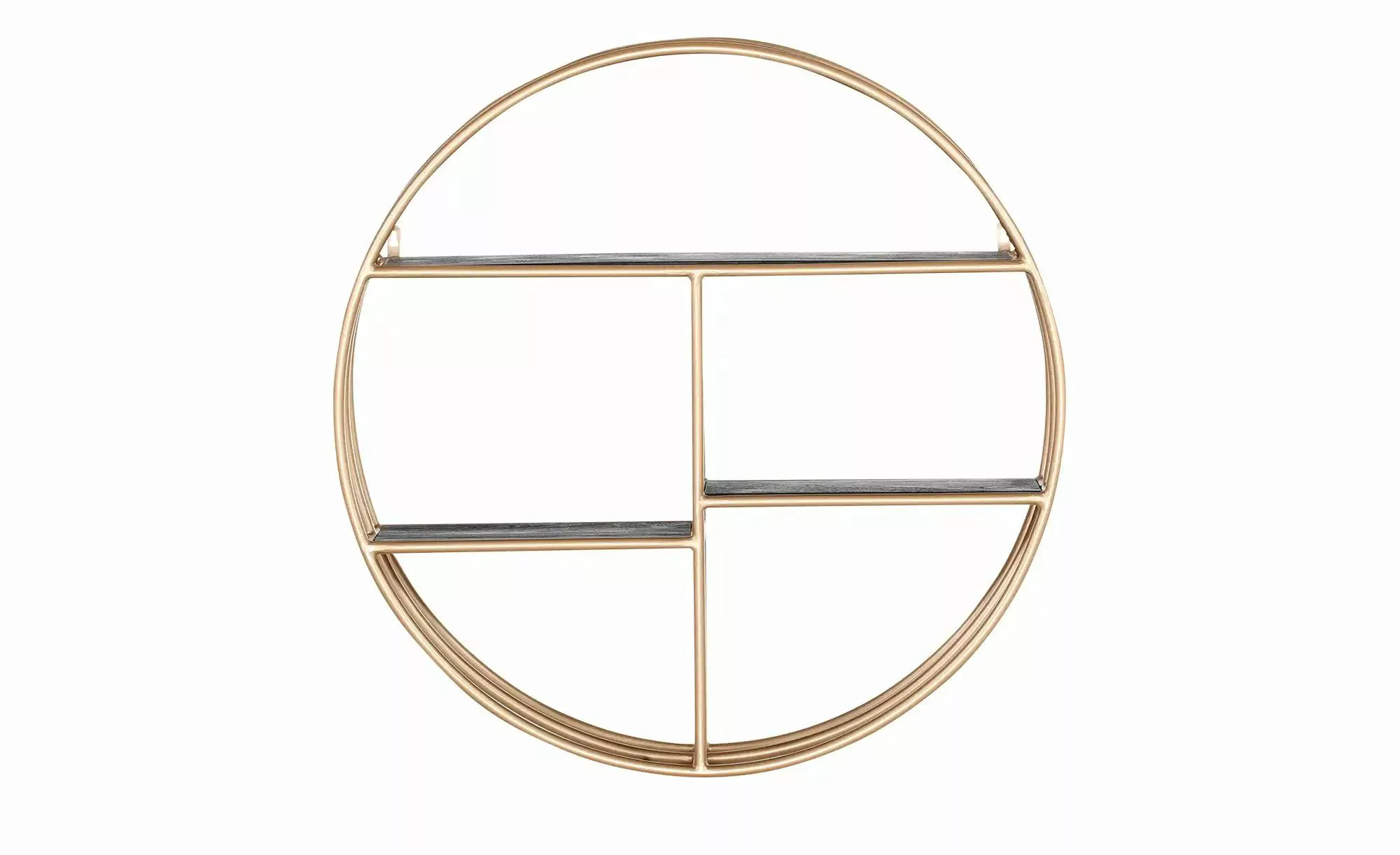 Wandregal  Fence ¦ gold ¦ Maße (cm): T: 24.0  Ø: 90 Regale > Wandregale - H günstig online kaufen