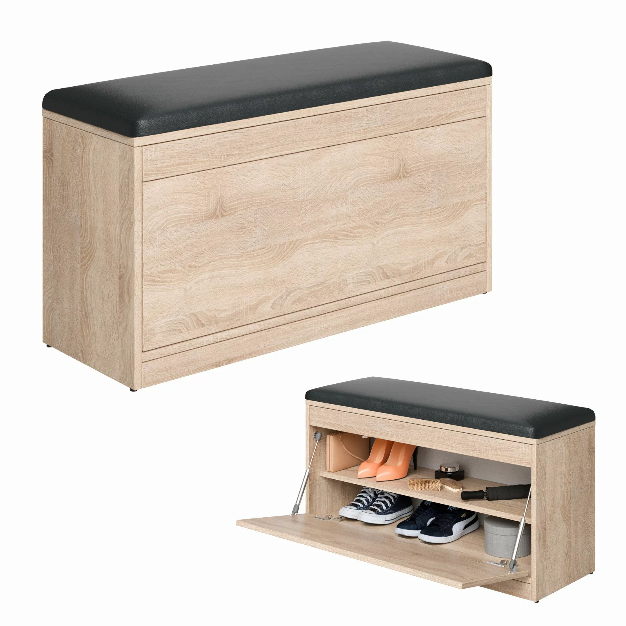 Platan Room Schuhschrank Schuhregal mit Sitzkissen, günstig online kaufen