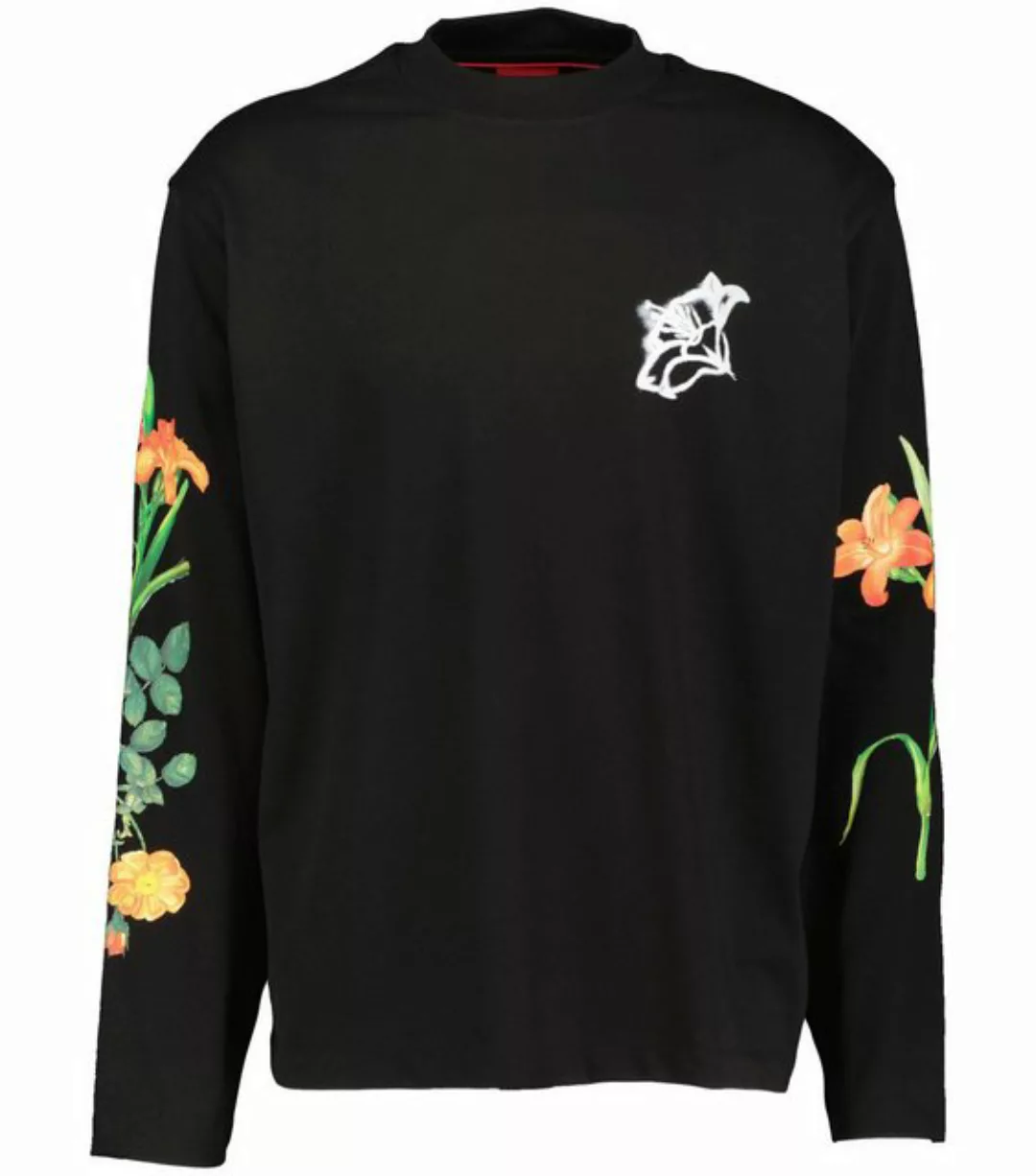 HUGO T-Shirt Herren Langarmshirt DIFLOWERLO (1-tlg) günstig online kaufen