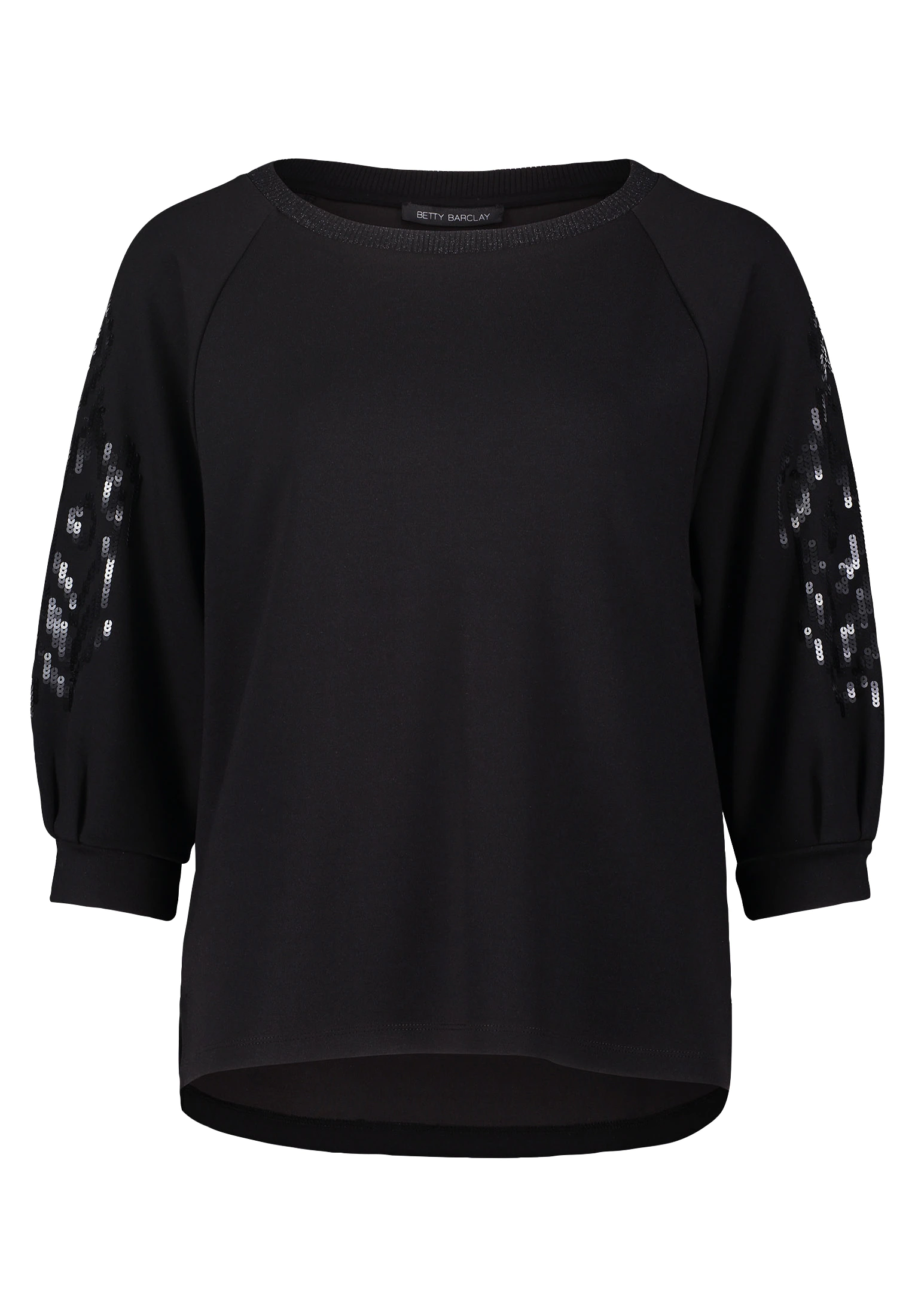 Betty Barclay 3/4-Arm-Shirt "Betty Barclay Sweatshirt mit Trompetenärmeln", günstig online kaufen