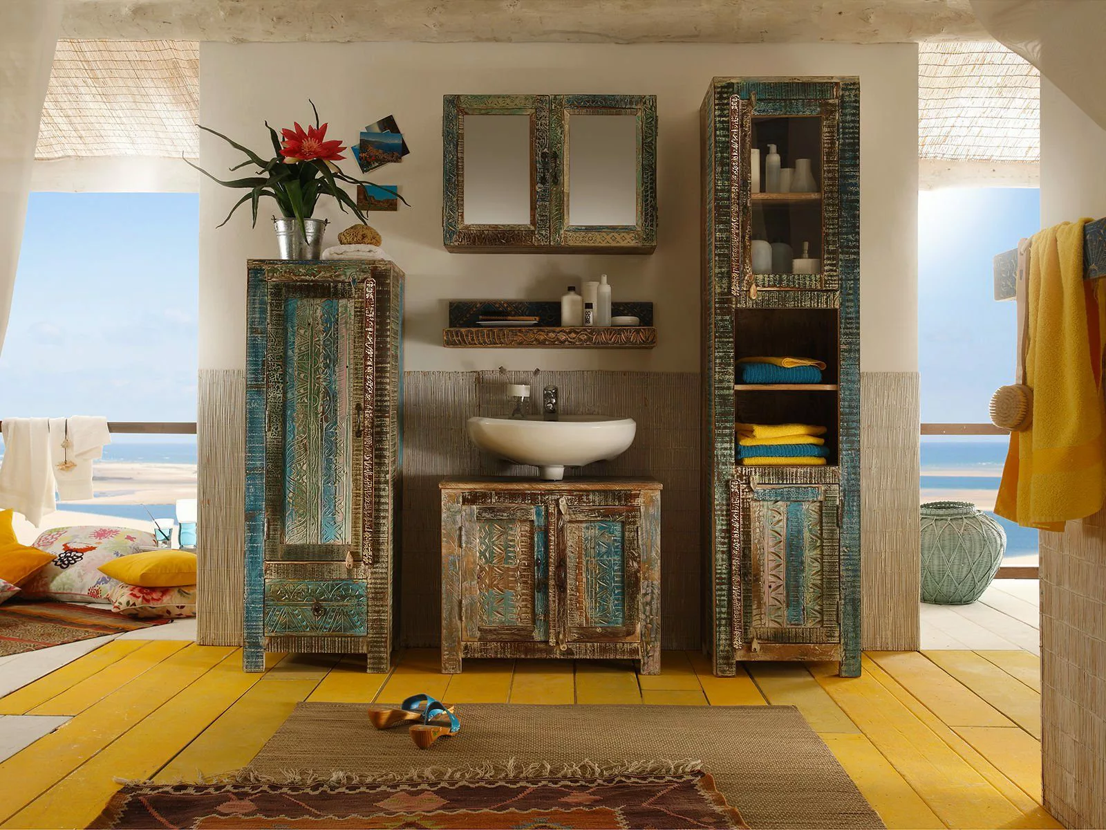 massivum Badspiegel Bad Spiegelschrank Blue Lagoon günstig online kaufen