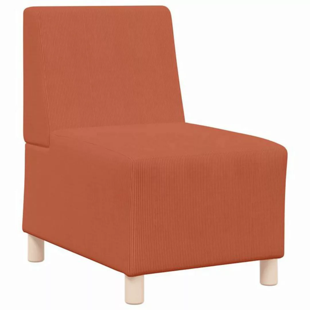 vidaXL Sofa Sessel Rot Orange 55 cm Cordstoff günstig online kaufen