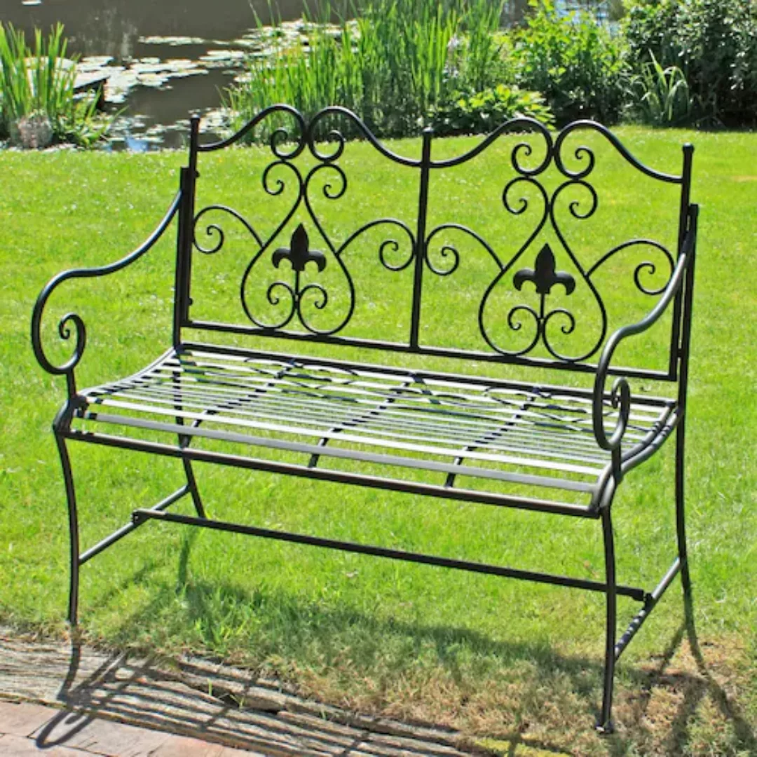 Garden Pleasure Gartenbank Lanzarote 105 cm x 56 cm x 90 cm Stahl günstig online kaufen