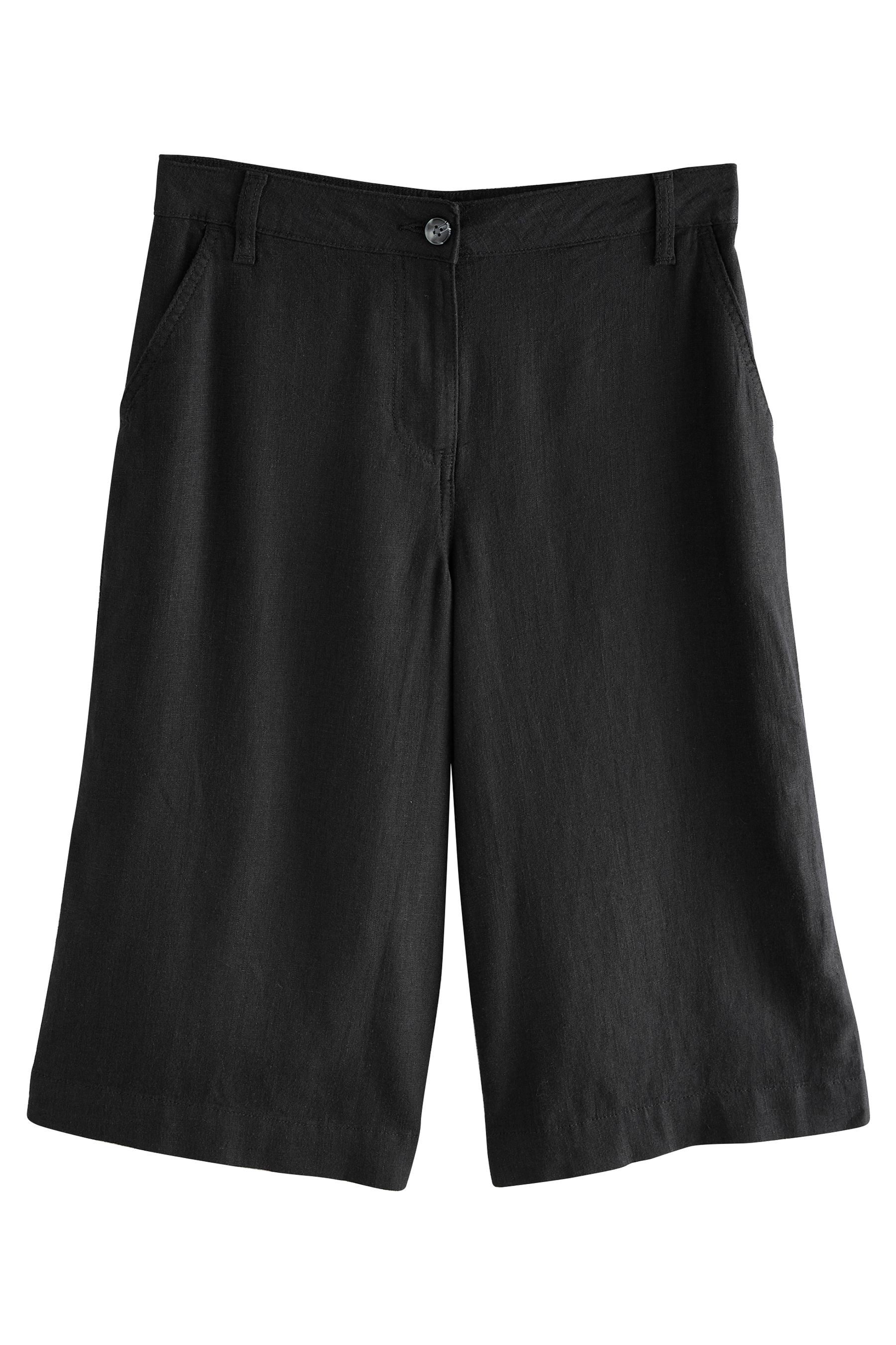 Next Shorts Lange Jeansshorts mit Leinenanteil, günstig online kaufen