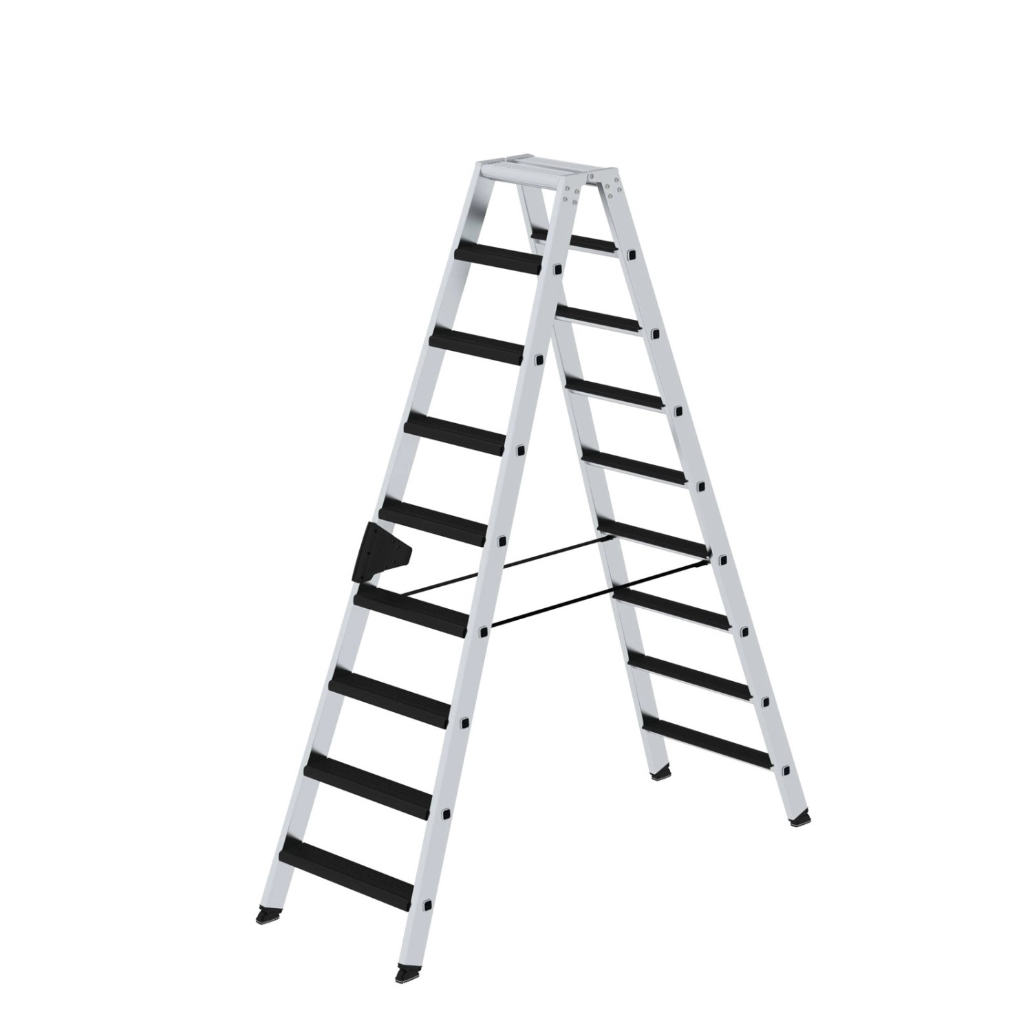 MUNK Stehleiter Beidseitig Begehbar mit Relax-Step 2x9 Stufen günstig online kaufen