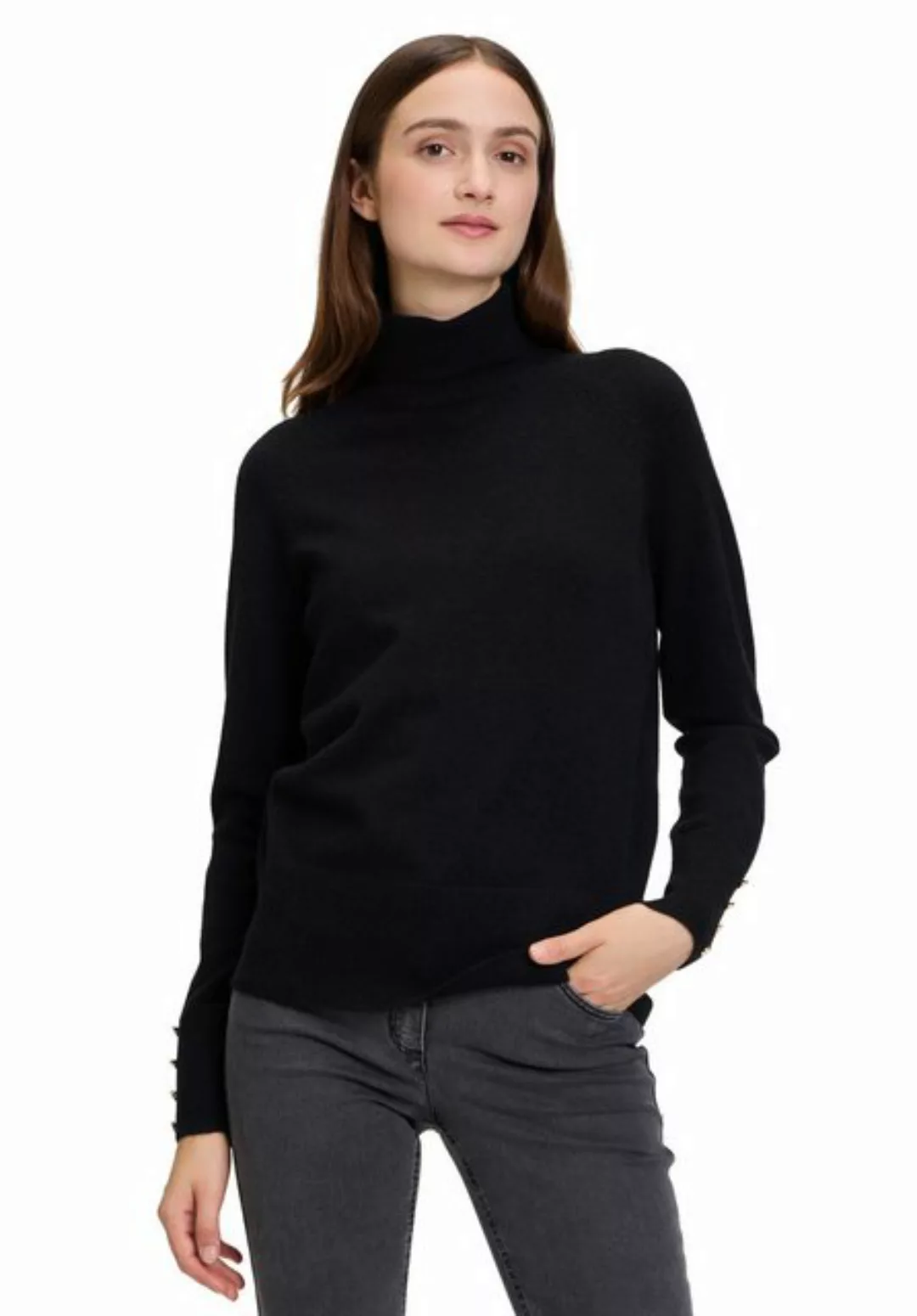 Betty Barclay Strickpullover "Betty Barclay Rollkragenpullover mit Knöpfen" günstig online kaufen