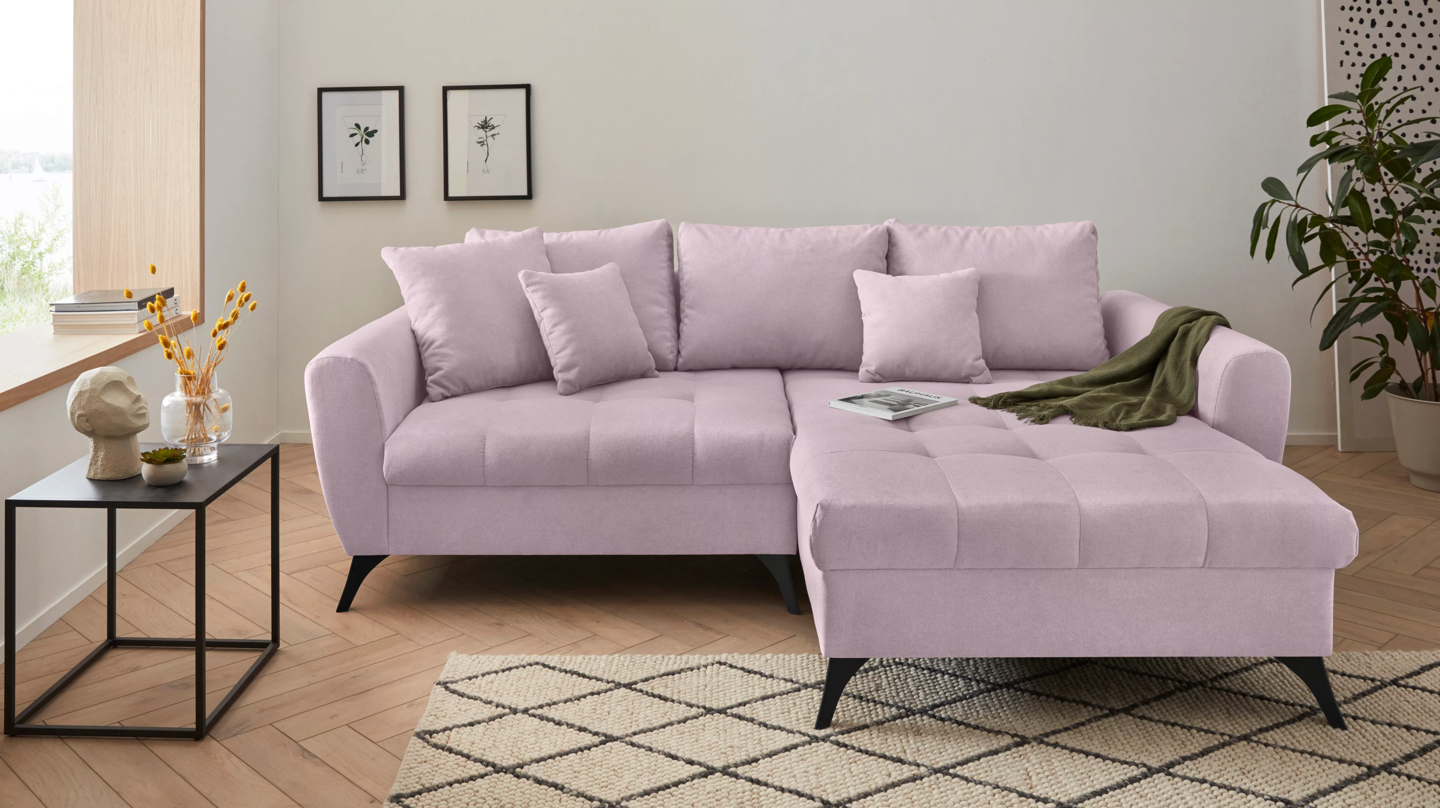 INOSIGN Ecksofa "Lörby L-Form", Belastbarkeit bis 140kg pro Sitzplatz, auch günstig online kaufen