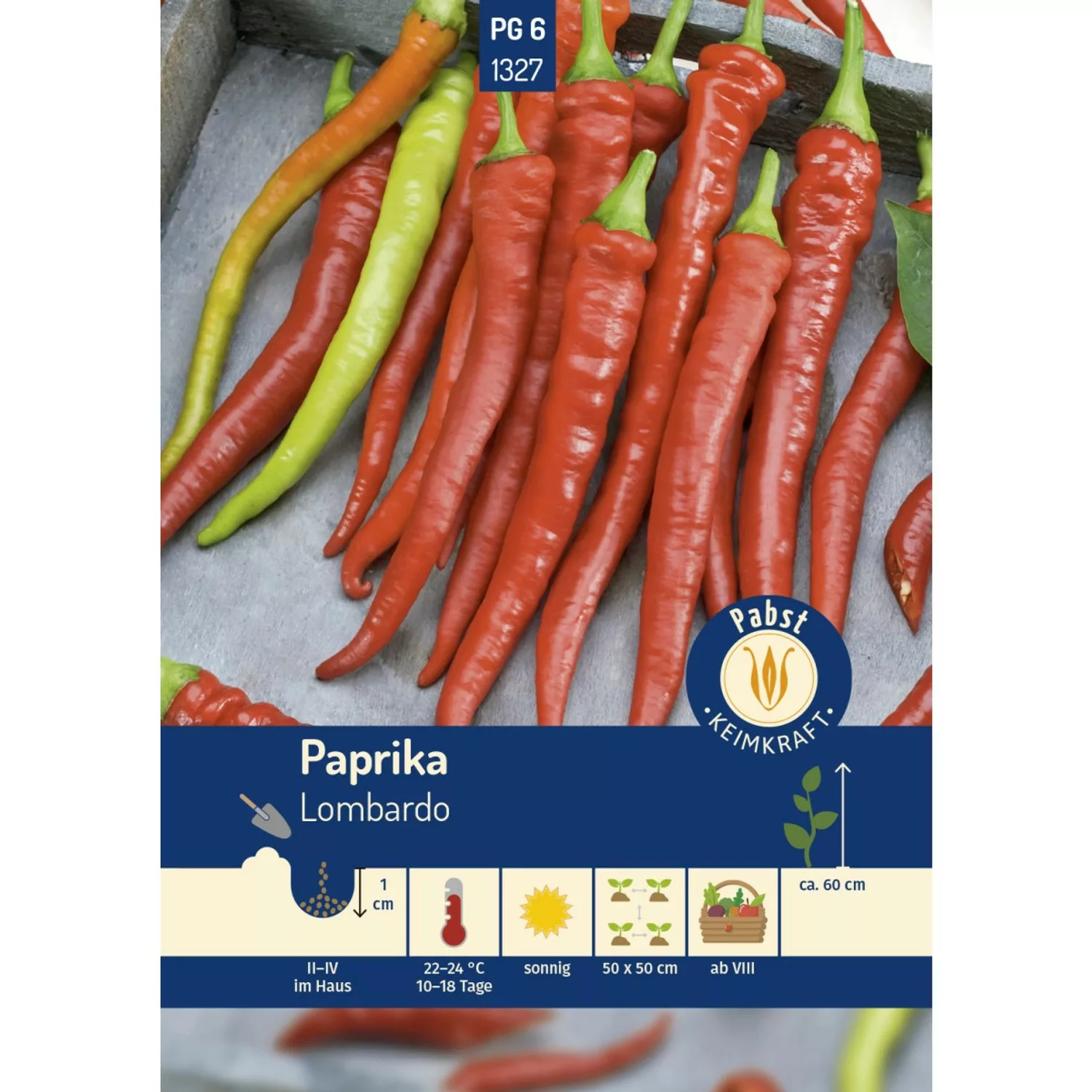 Pabst Keimkraft Paprika Lang & Mild Lombardo Saatgut günstig online kaufen