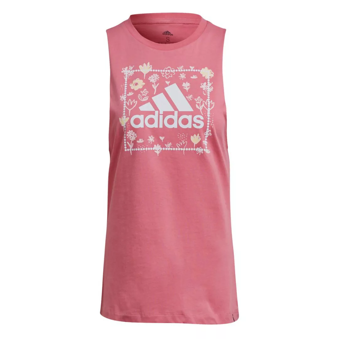 Adidas Soft Firl Ärmelloses T-shirt M Rose Tone / White günstig online kaufen