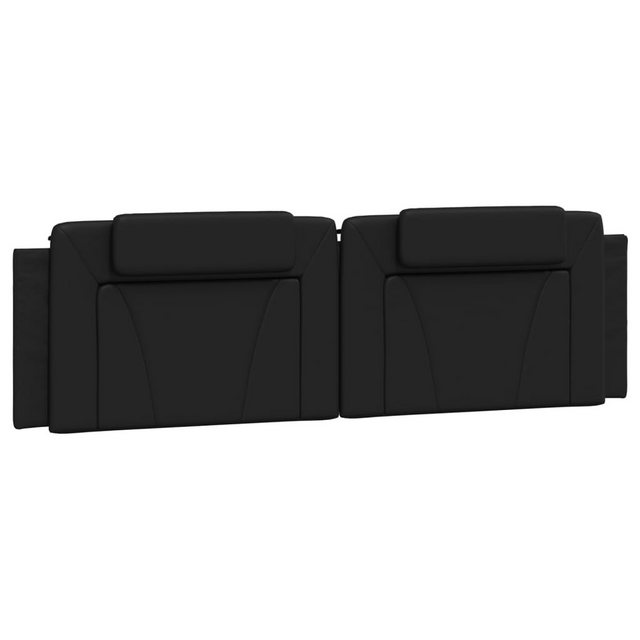 vidaXL Bett, Kopfteil-Kissen Schwarz 180 cm Kunstleder günstig online kaufen