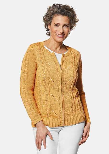 GOLDNER Strickjacke Bändchengarn-Strickjacke mit schönen Details günstig online kaufen