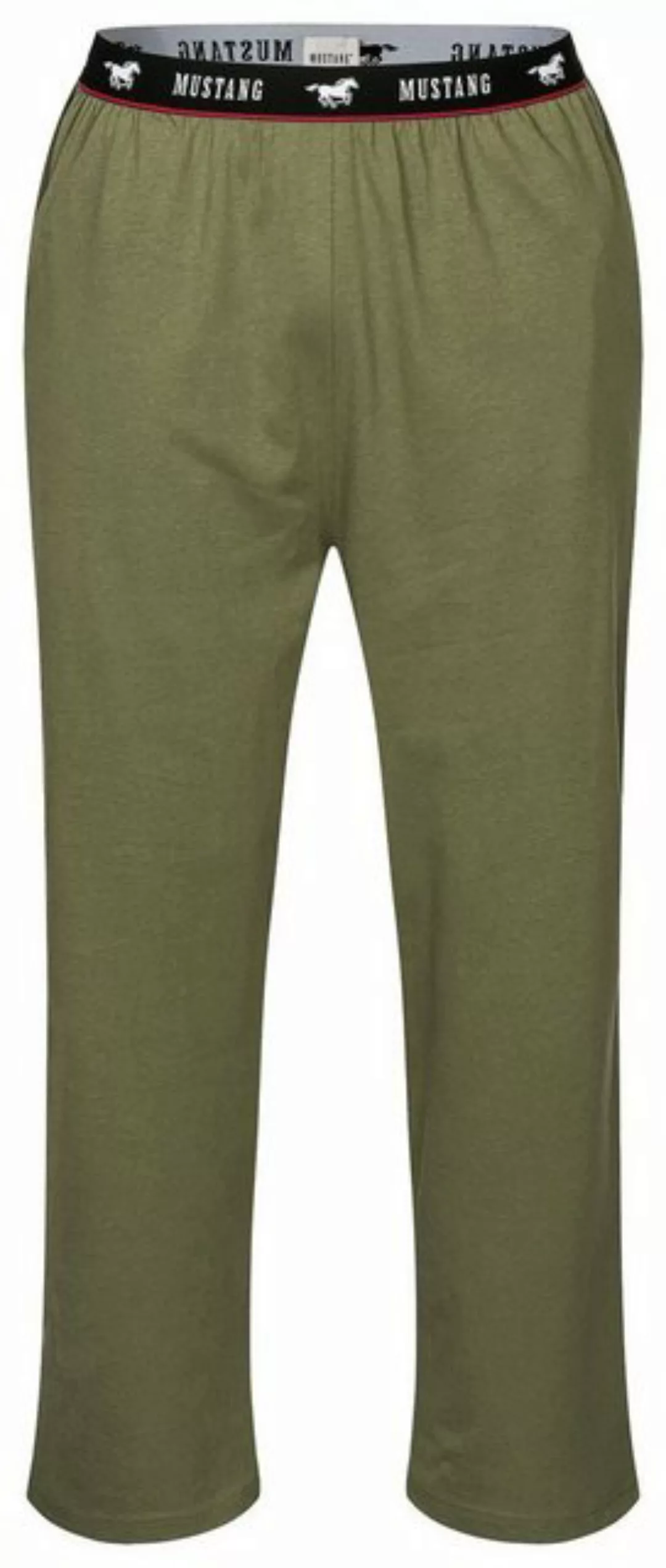 MUSTANG Loungepants Long Pants Lounge Hose Trousers Freizeithose roter Kont günstig online kaufen