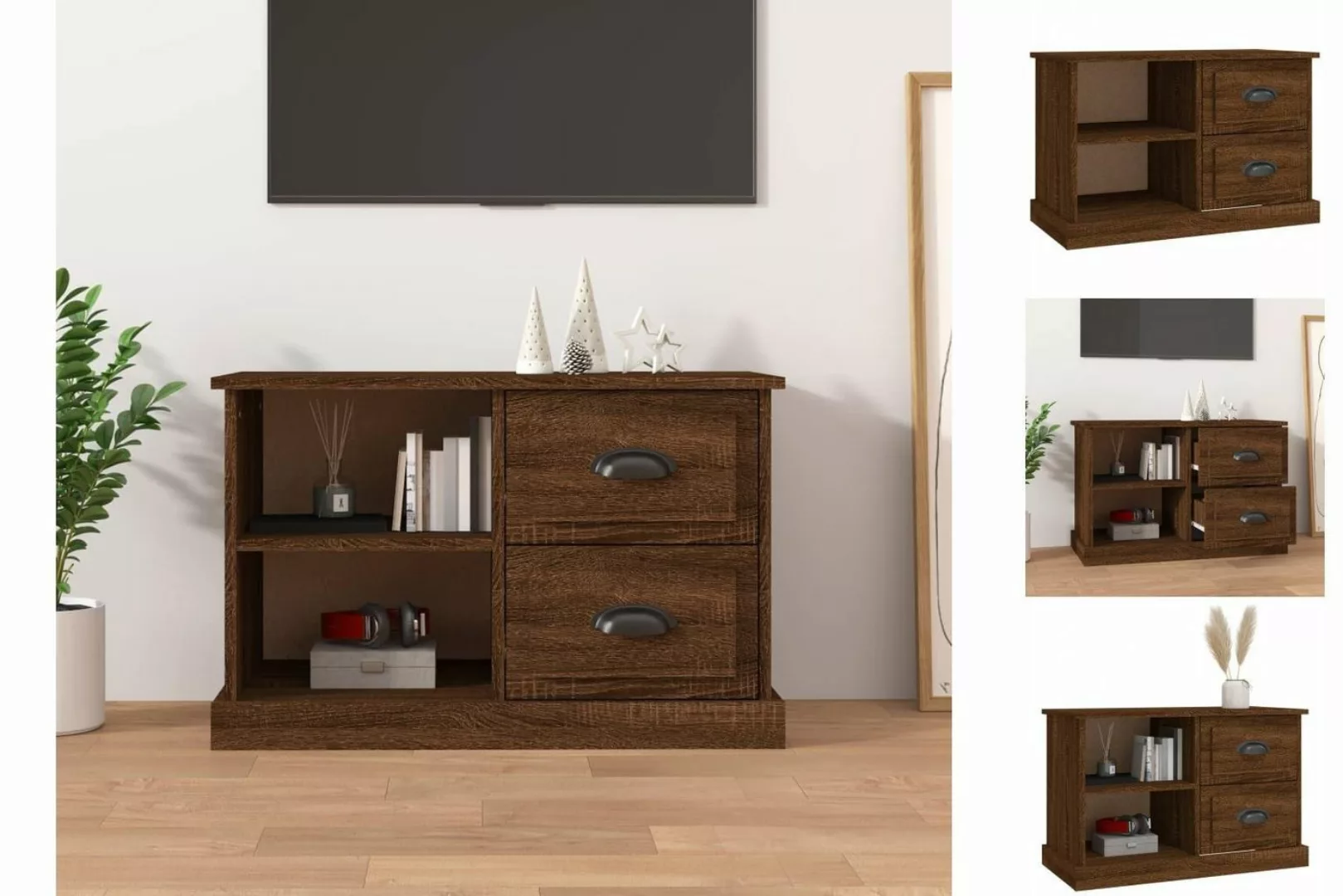 vidaXL TV-Schrank TV-Schrank Braun Eichen-Optik 73x35,5x47,5 cm Spanplatte günstig online kaufen