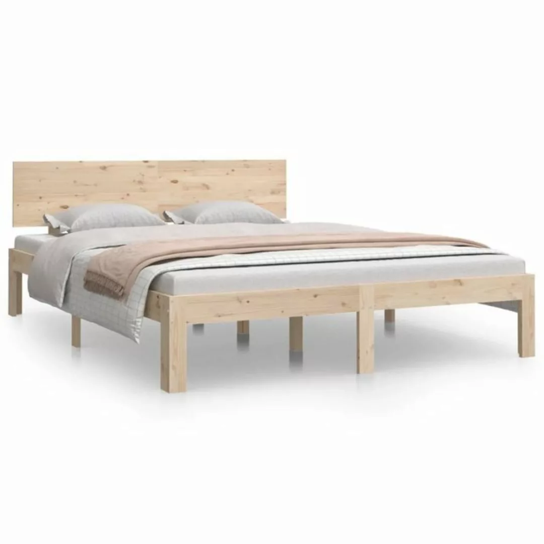 furnicato Bett Massivholzbett Kiefer 140x190 cm günstig online kaufen