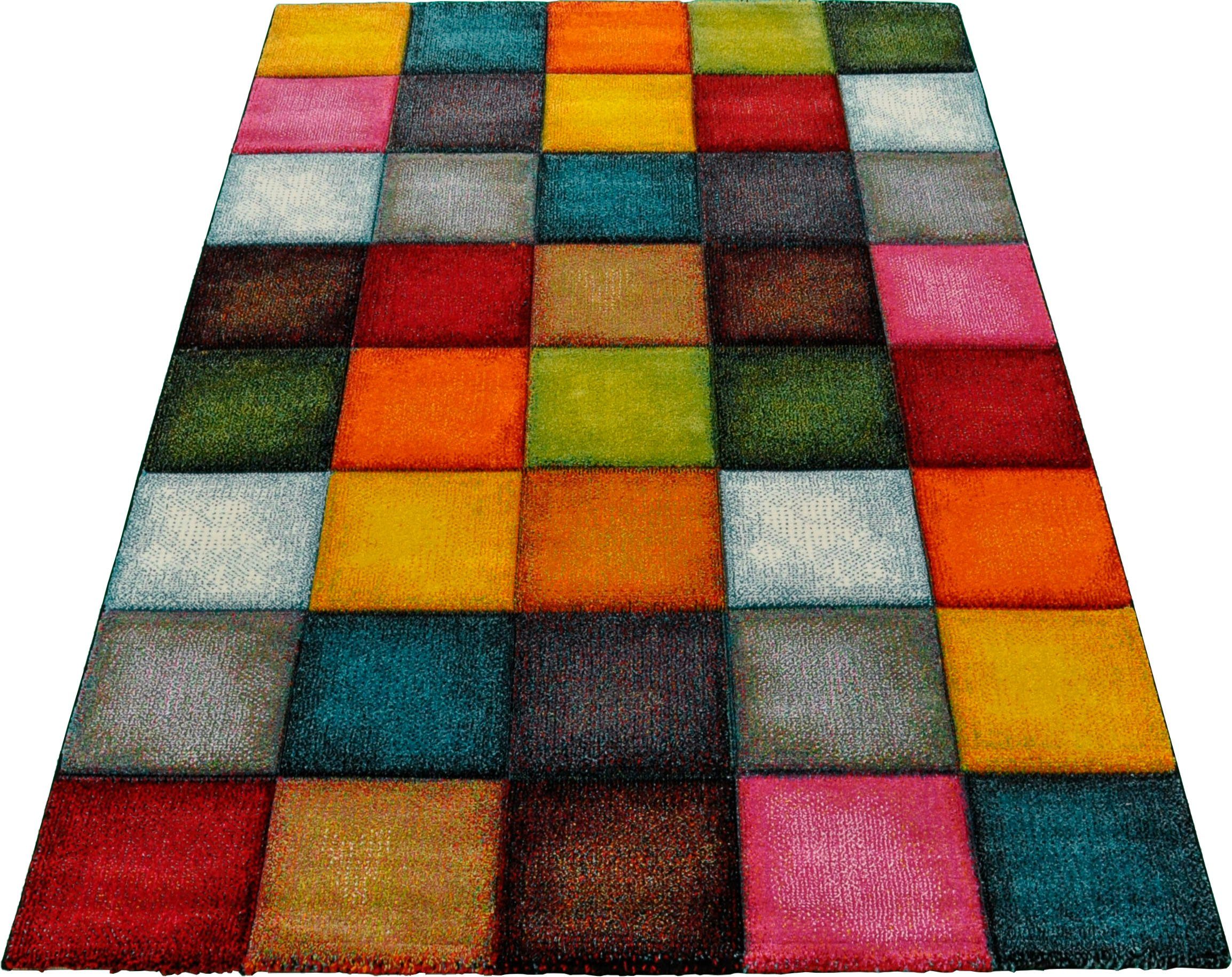 merinos Teppich »Belis 22605«, rechteckig, 18 mm Höhe, Wohnzimmer, moderner günstig online kaufen