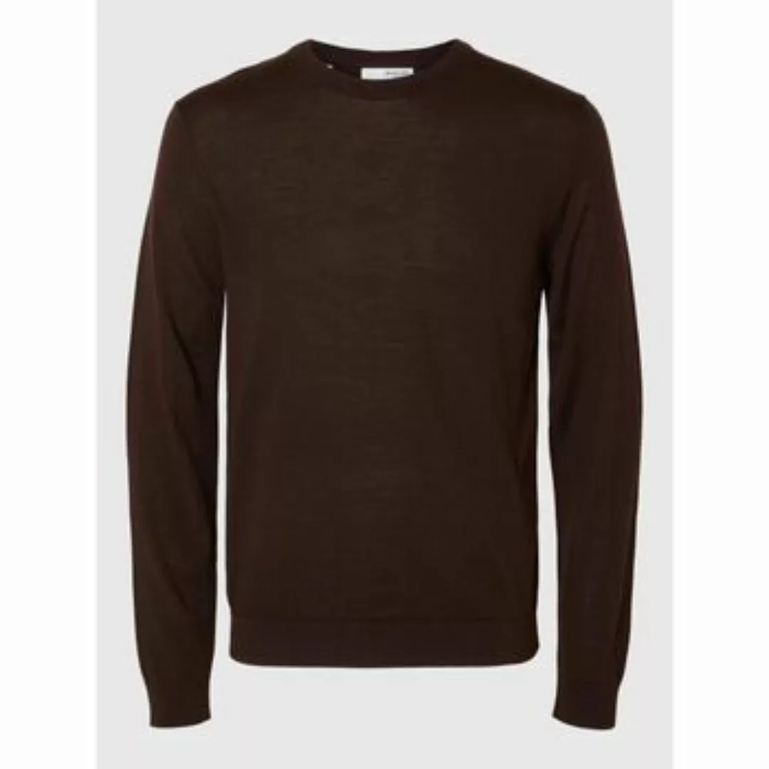 Selected  Pullover 16094647 MERINO CREW-CHOCOLATE TORTE günstig online kaufen