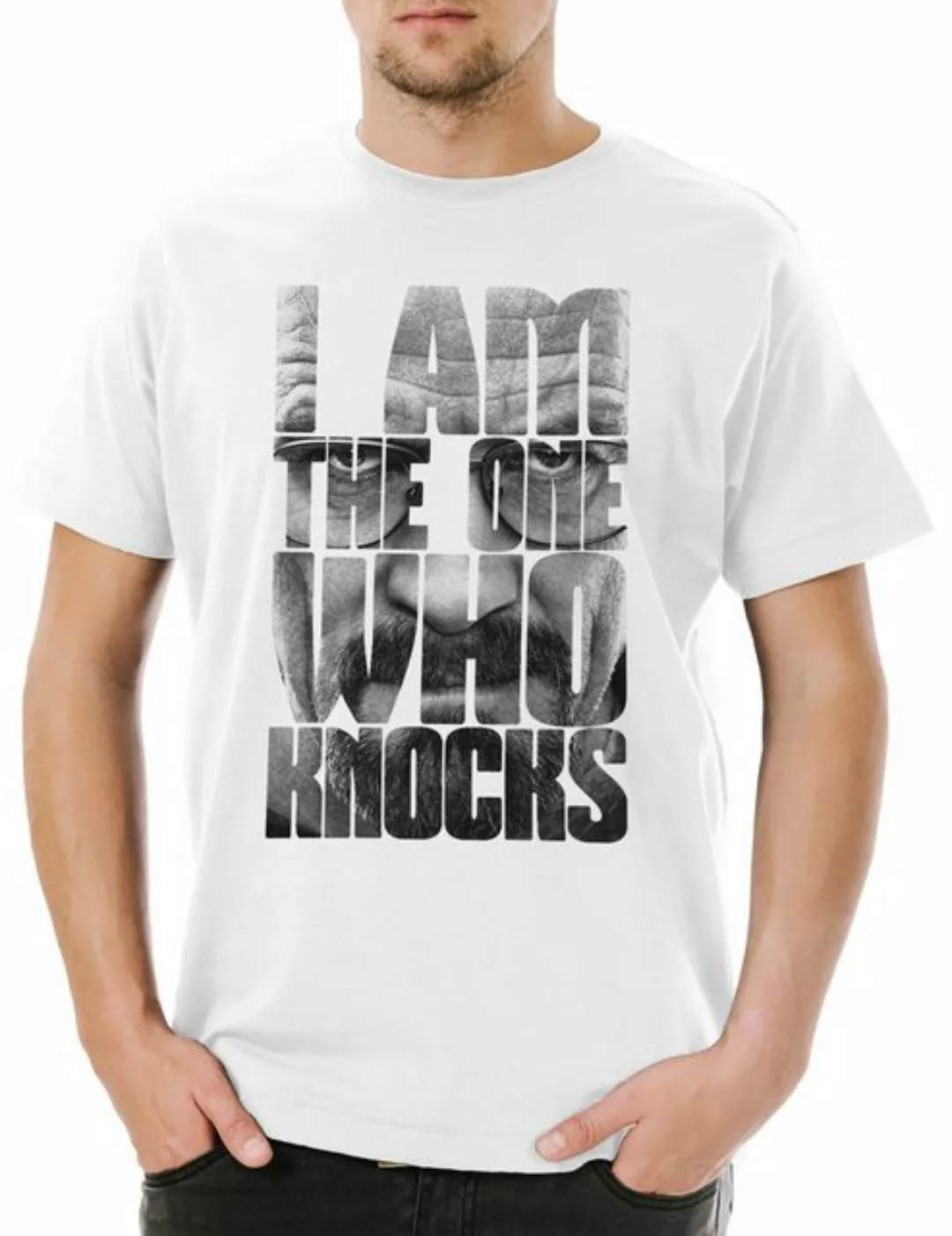 Urban Backwoods Print-Shirt I Am The One Who Knocks Herren T-Shirt Walt Bre günstig online kaufen