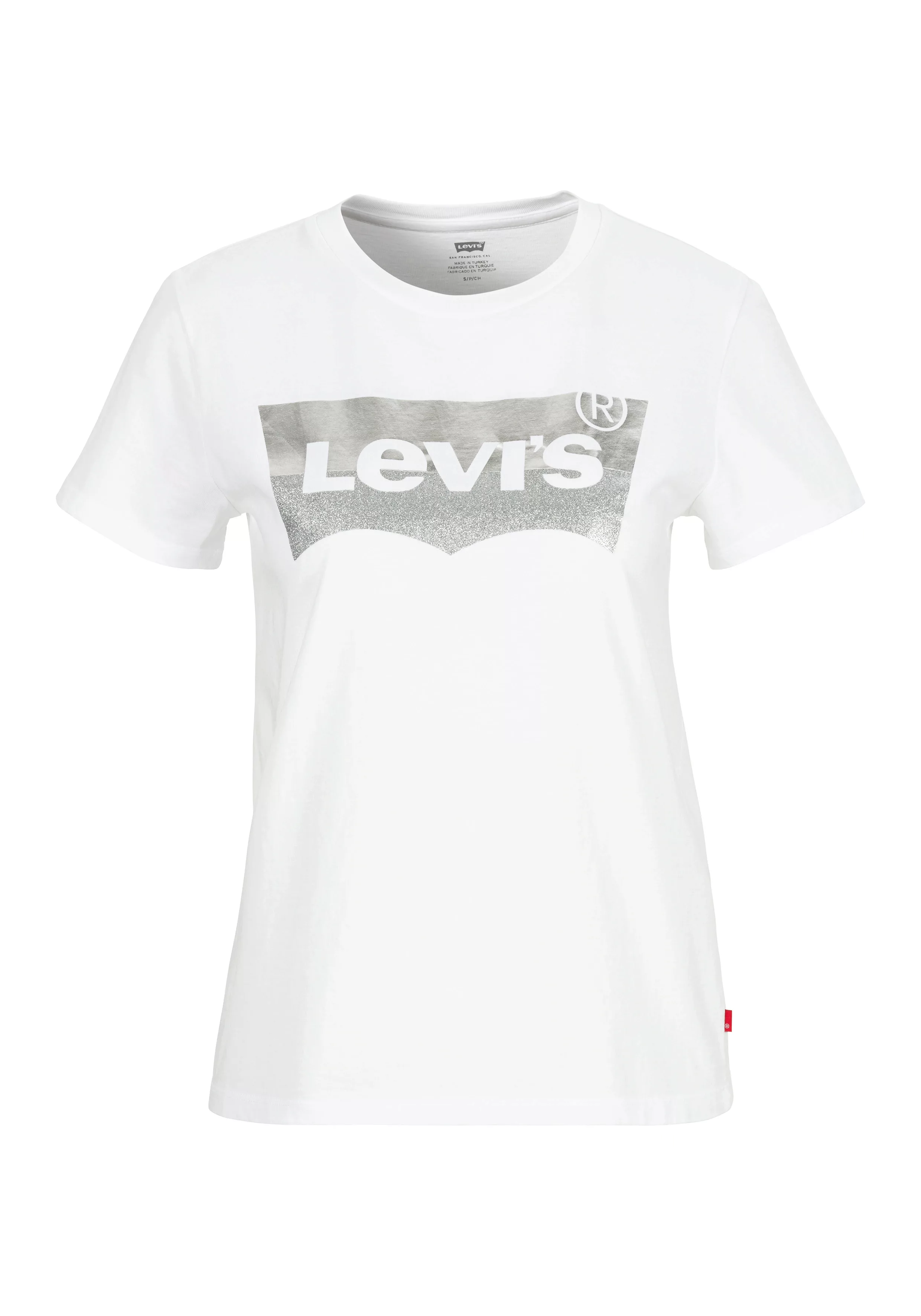 Levis Rundhalsshirt "THE PERFECT TEE", mit Logo im Metallic-Holo Print günstig online kaufen