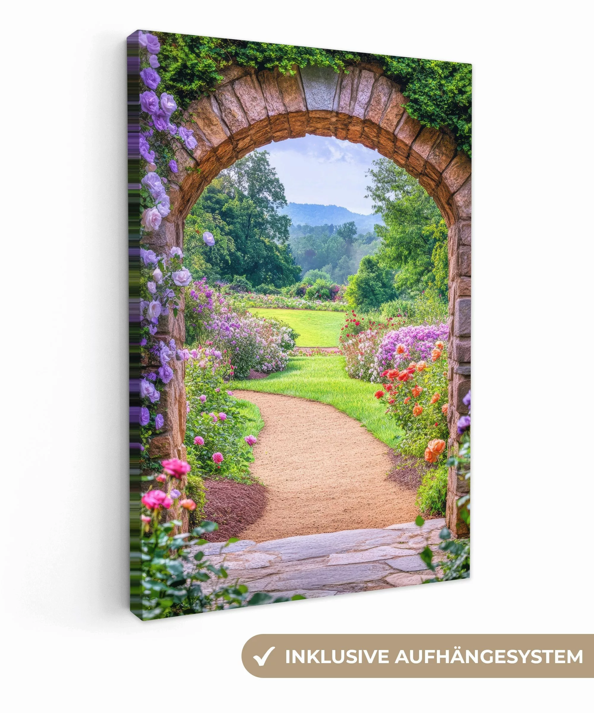 OneMillionCanvasses® Leinwandbild Fensterblick - Fensteres - günstig online kaufen