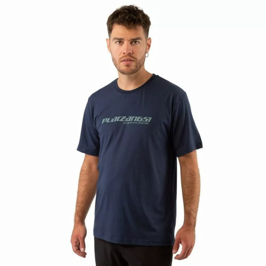 Platzangst T-Shirt Logo T-Shirt Blau (1-tlg) günstig online kaufen