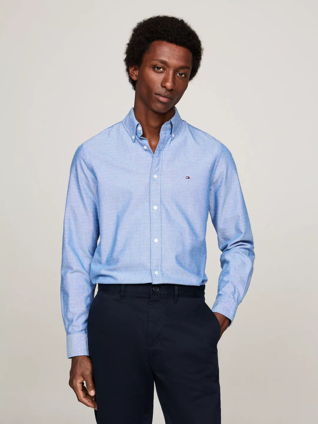 Tommy Hilfiger Langarmhemd OXFORD DOBBY SF SHIRT günstig online kaufen