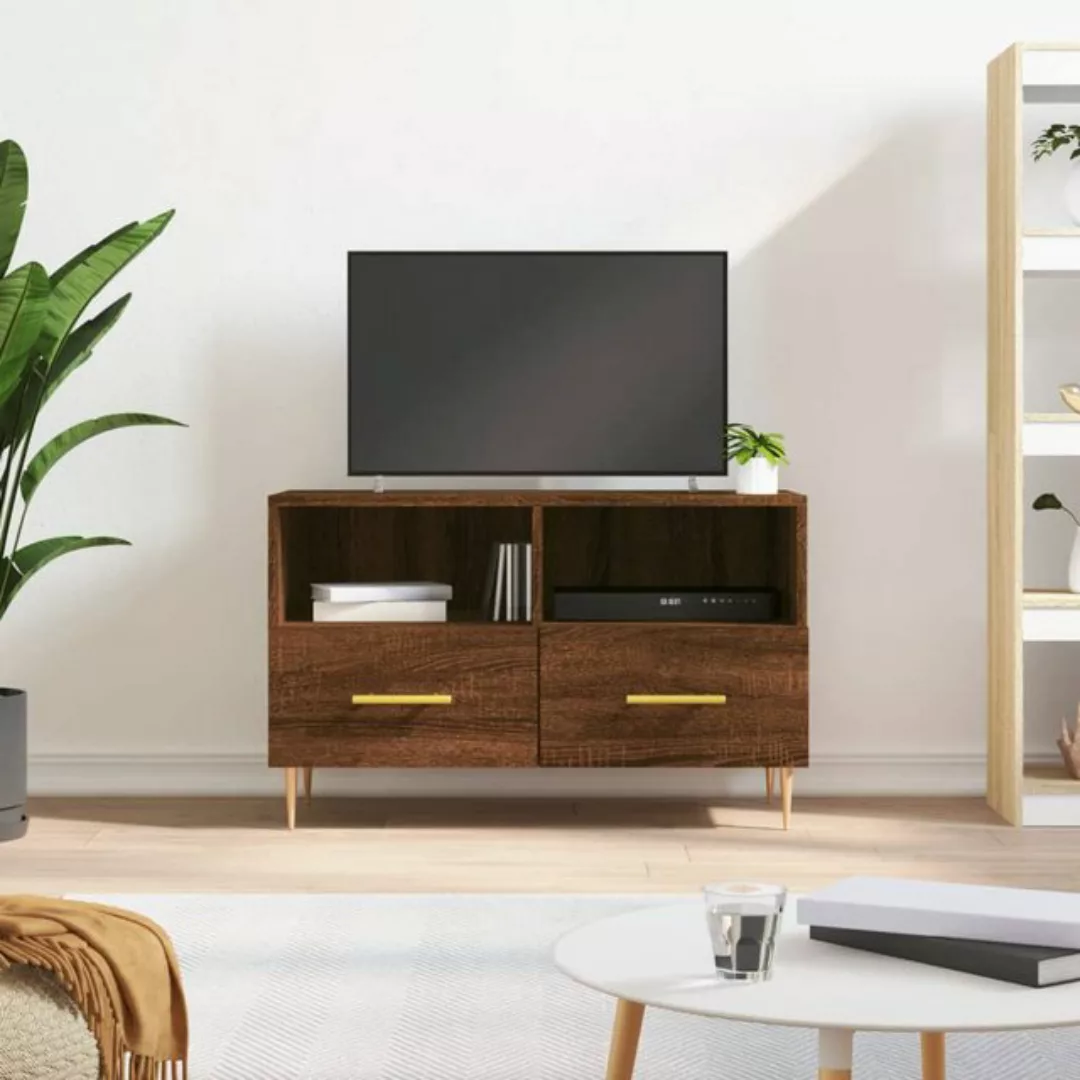 vidaXL TV-Schrank TV-Schrank Braun Eichen-Optik 80x36x50 cm Spanplatte günstig online kaufen