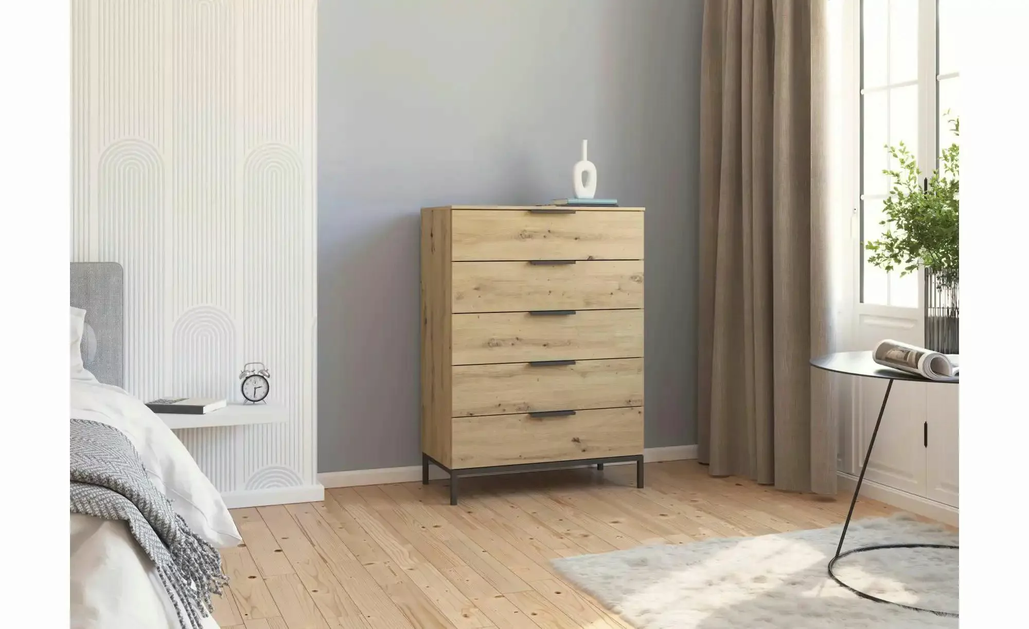 Kommode  Frome ¦ holzfarben ¦ Maße (cm): B: 80 H: 111 Kommoden & Sideboards günstig online kaufen