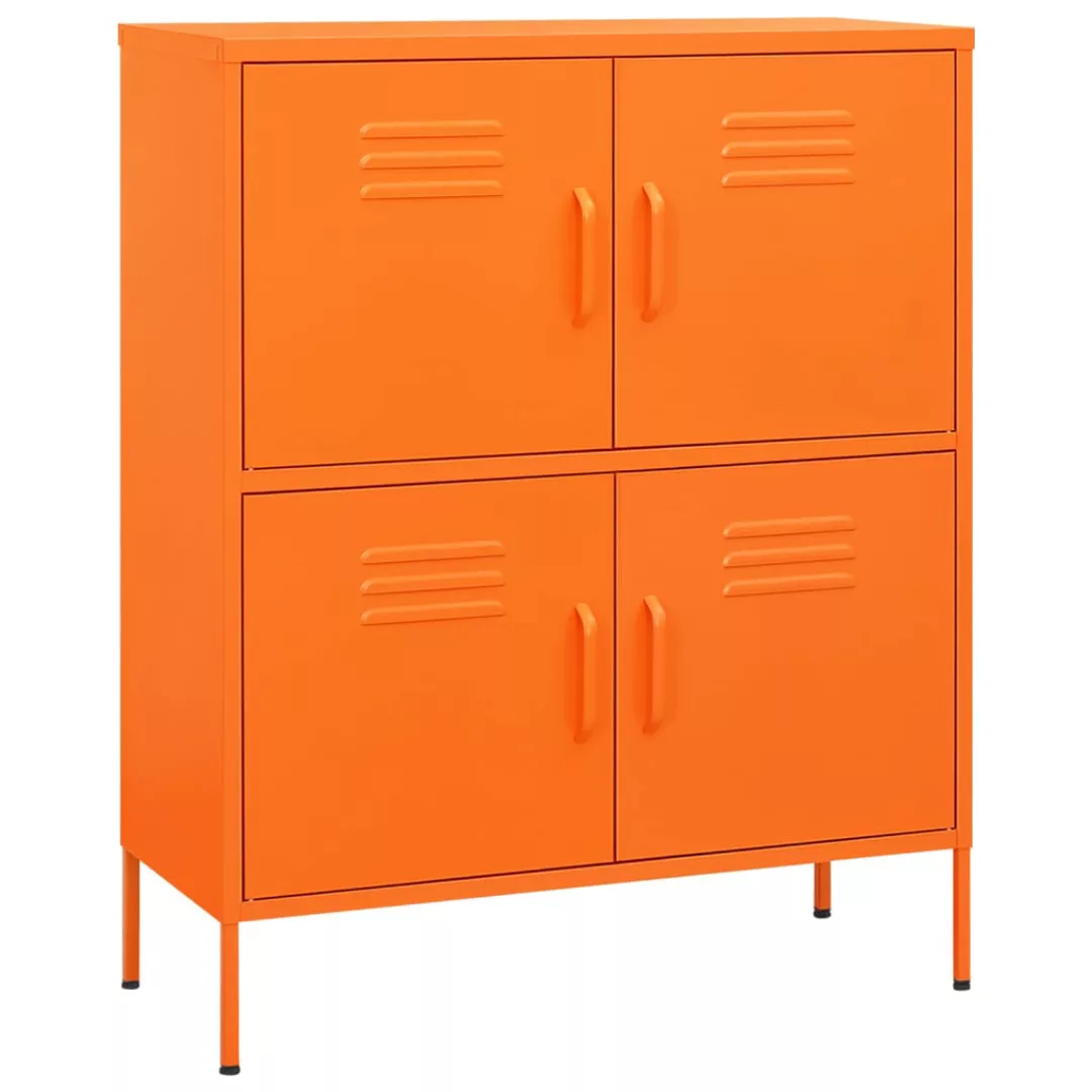 vidaXL Aktenschrank Lagerschrank Orange 80x35x101,5 cm Stahl günstig online kaufen