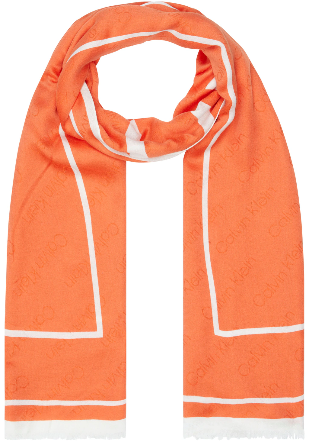 Calvin Klein Schal "LOGO JQ SCARF O/PRINT 70X180" günstig online kaufen