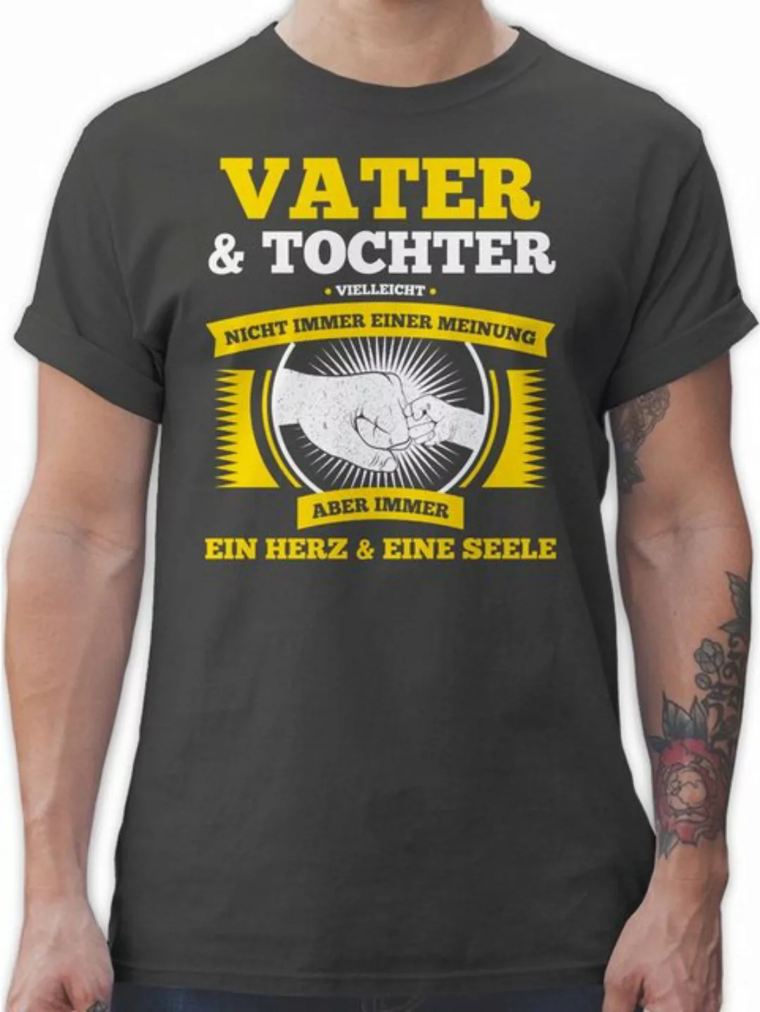 Shirtracer T-Shirt Vater und Tochter nicht immer einer Meinung Papa günstig online kaufen