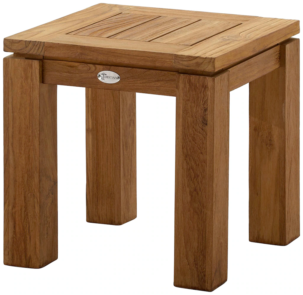 Destiny Beistelltisch "SPA & LIVING", DORADO Beistelltisch 45x45x45cm, Teak günstig online kaufen