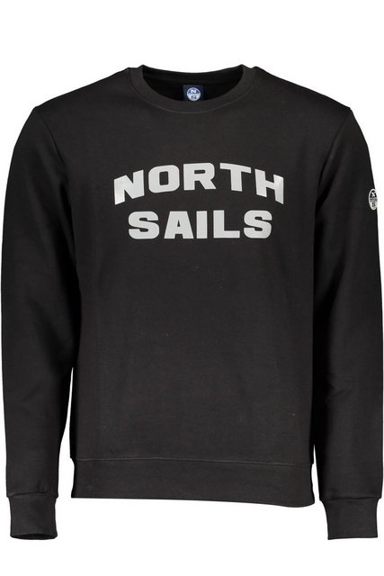 North Sails Sweatshirt Herren Langarm-Sweatshirt Schwarz mit Druck und günstig online kaufen