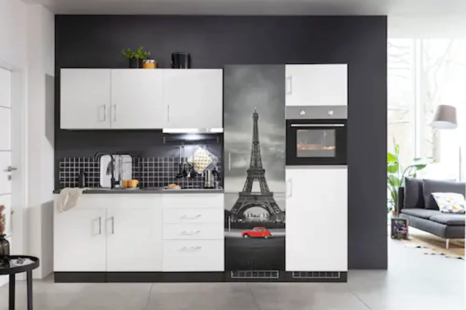 HELD MÖBEL Küchenzeile "Paris", mit E-Geräten, Breite 280 cm günstig online kaufen