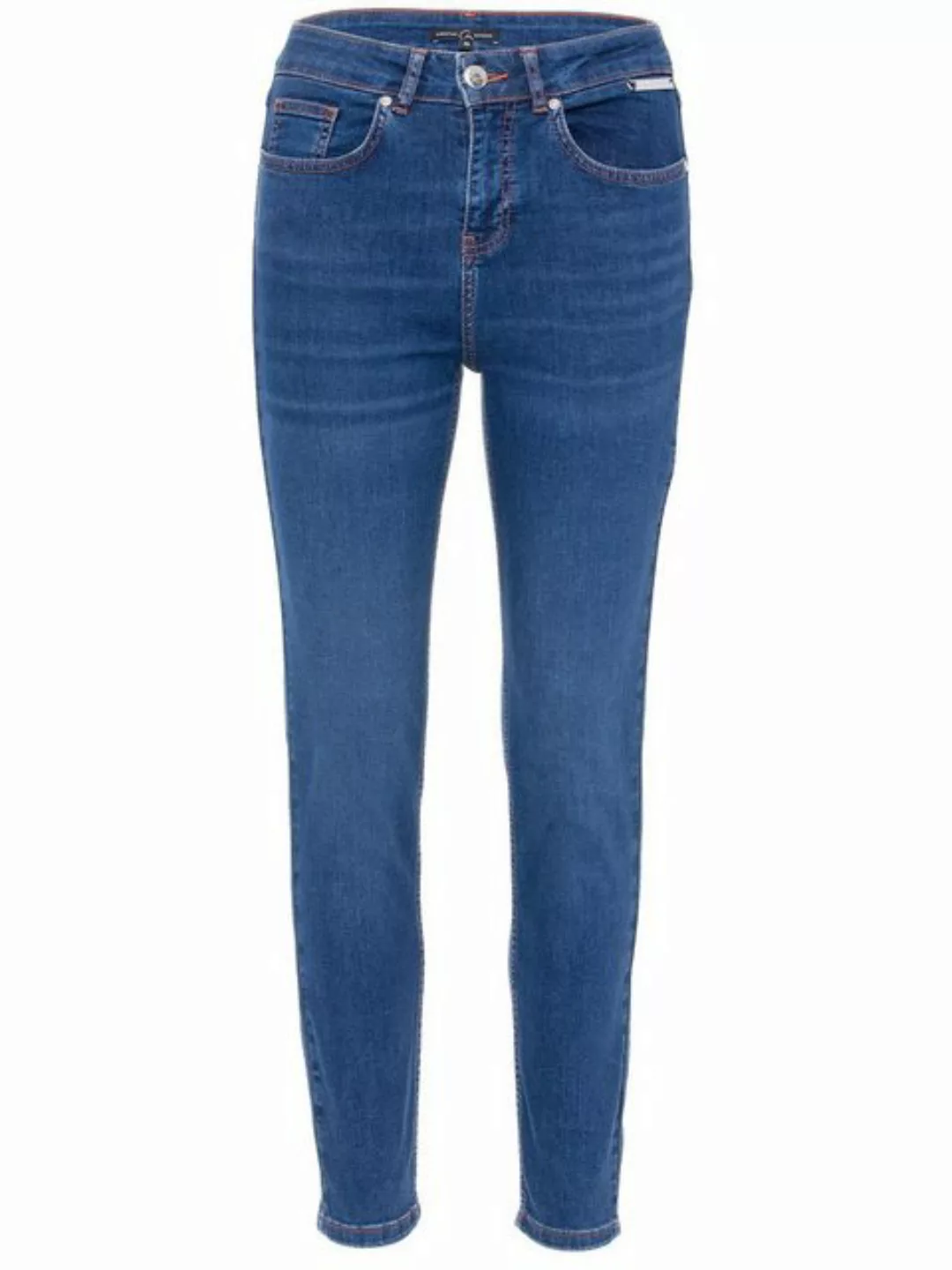 Christian Materne Skinny-fit-Jeans Denim-Hose koerpernah mit 3D Zierstitchi günstig online kaufen