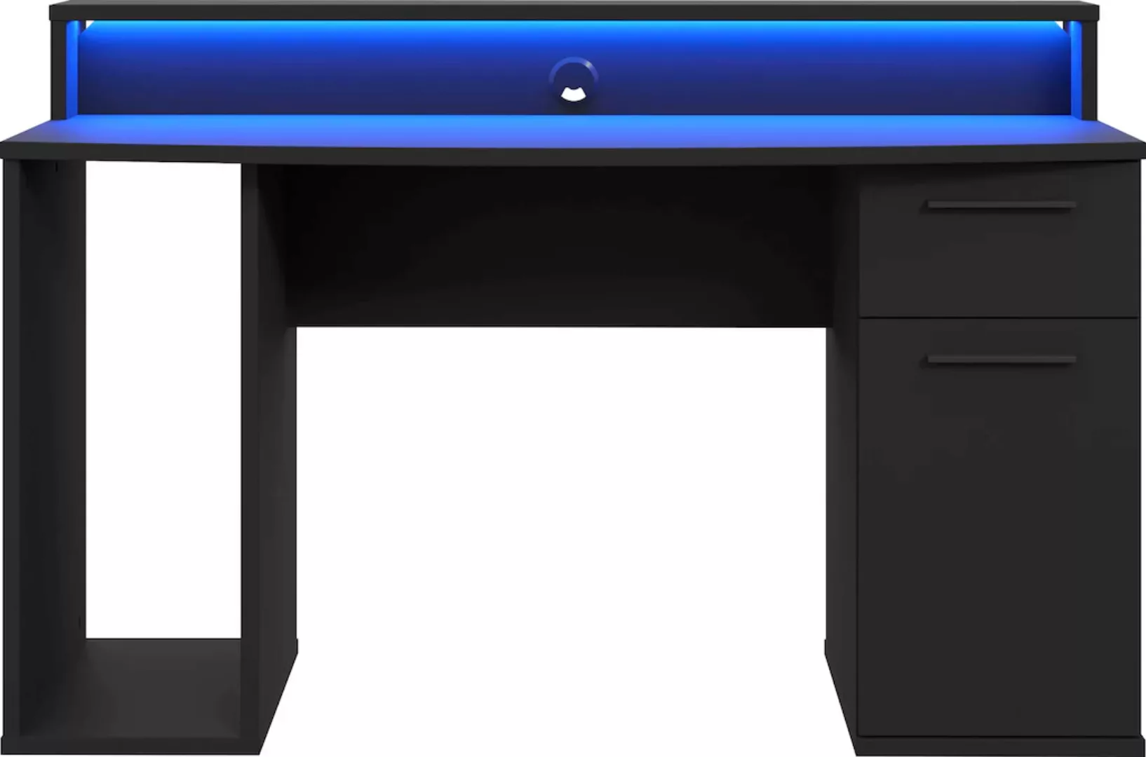 FORTE Gamingtisch "Ayo", mit LED-RGB Beleuchtung, moderner Schreibtisch, Br günstig online kaufen