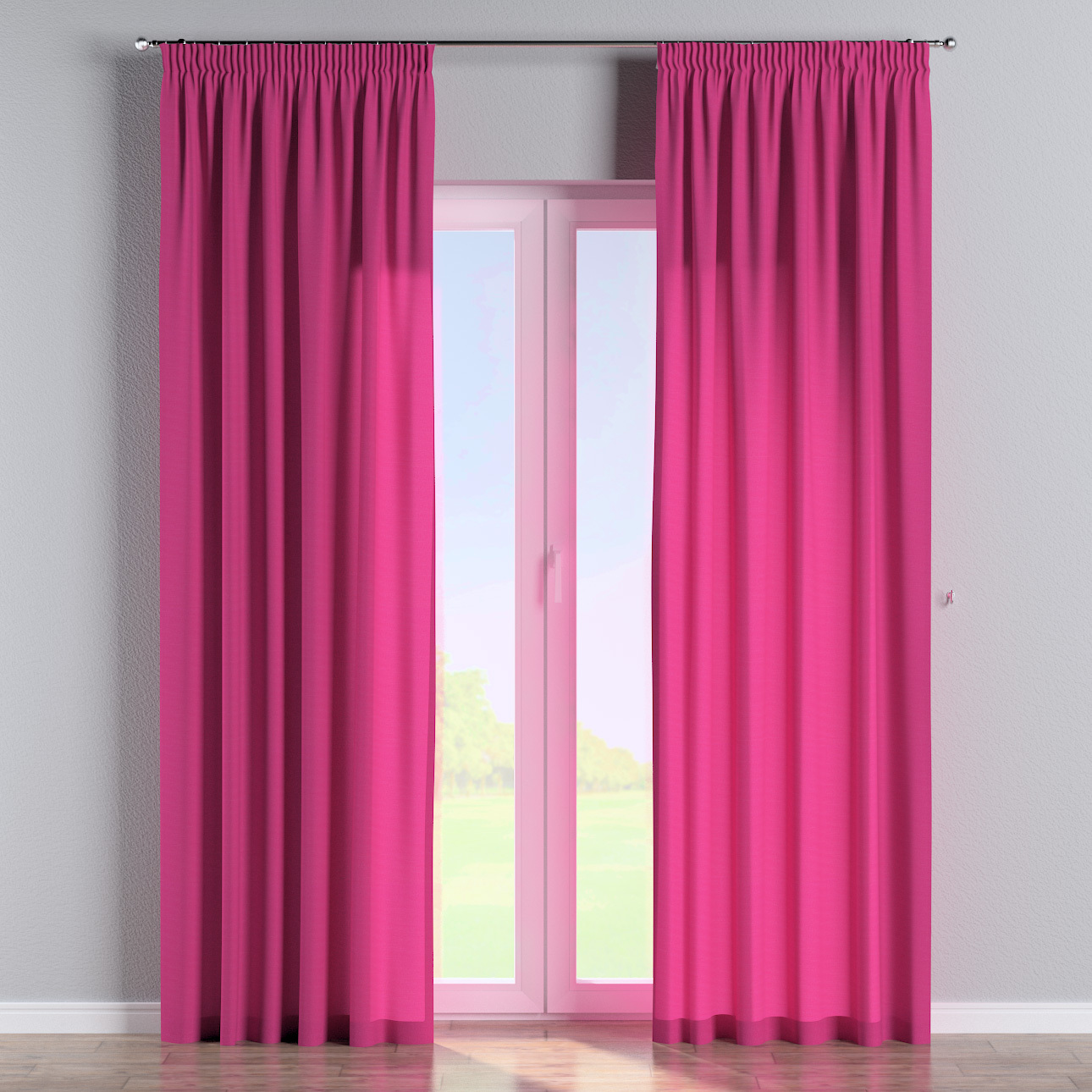 Vorhang mit Kräuselband, rosa, Loneta (133-60) günstig online kaufen