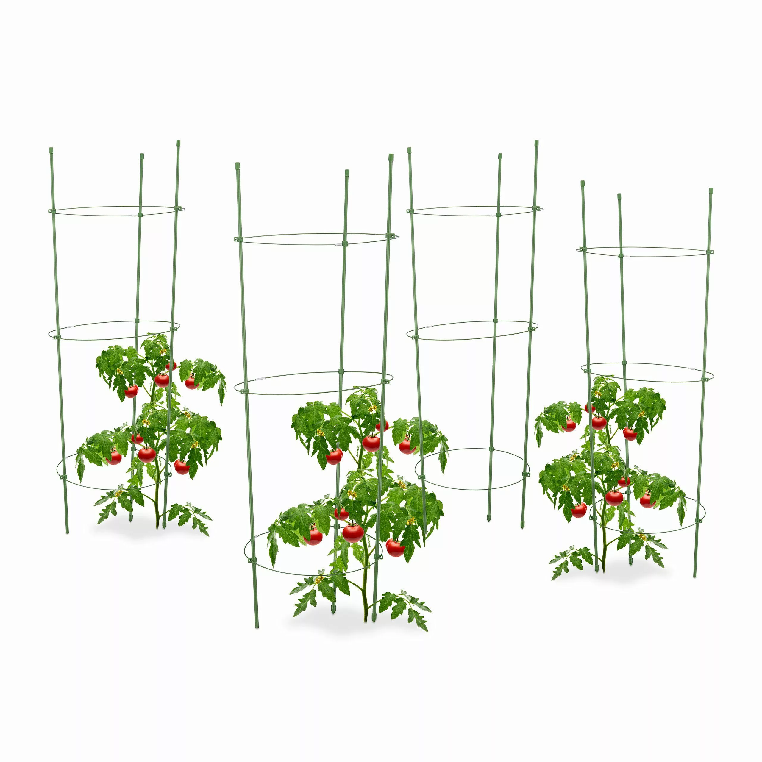 relaxdays Rankhilfe 4 x Rankhilfe Tomaten günstig online kaufen