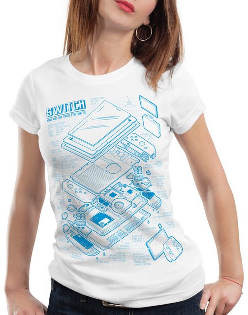 style3 T-Shirt Switch Blaupause pro gamer konsole zelda link nintendo switc günstig online kaufen