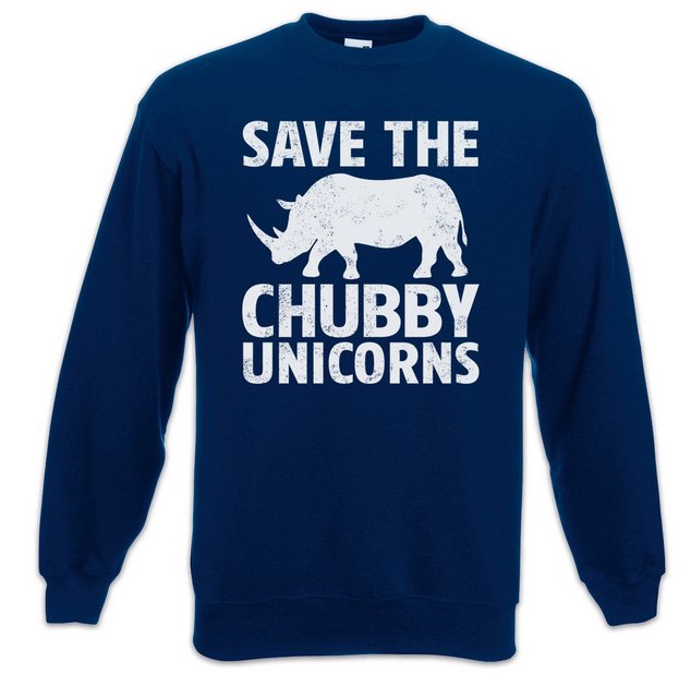 Urban Backwoods Sweatshirt Save The Chubby Unicorns Sweatshirt Nashorn Einh günstig online kaufen