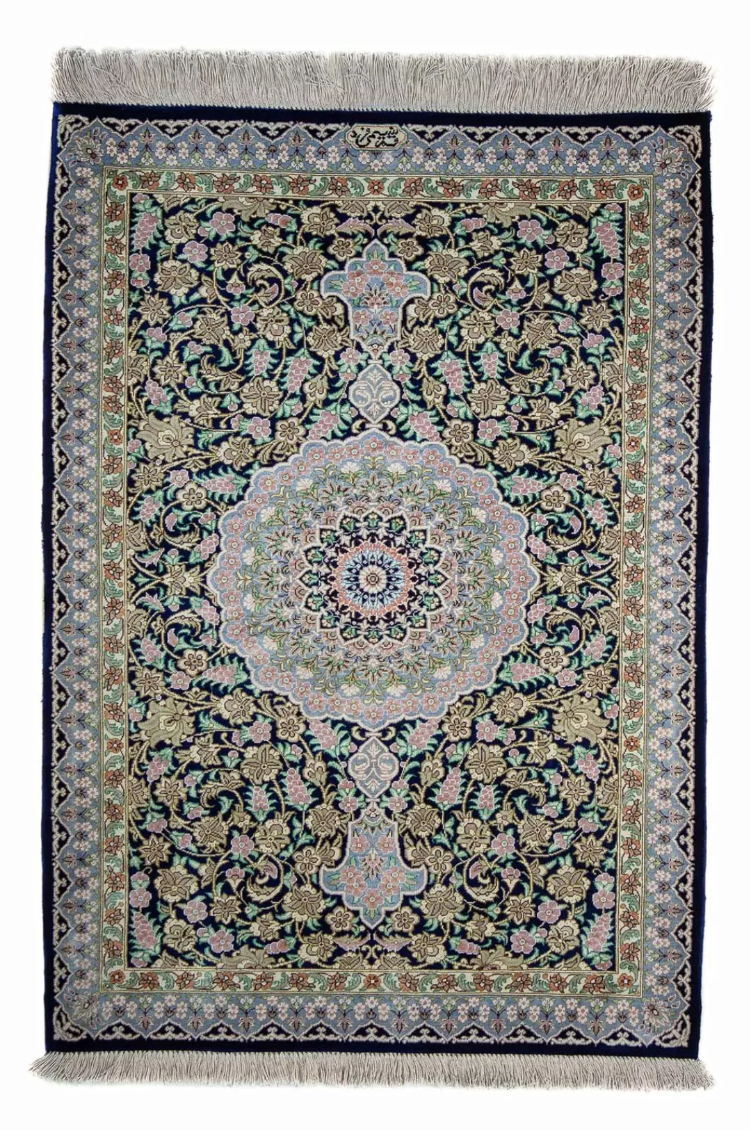 morgenland Orientteppich »Perser - Ghom - 88 x 63 cm - dunkelblau«, rechtec günstig online kaufen