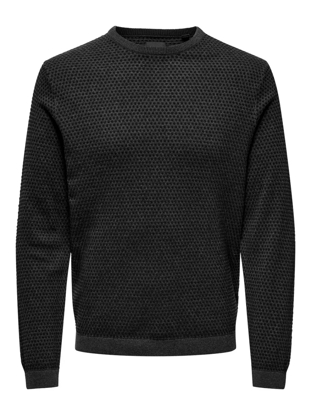 ONLY & SONS Rundhalspullover "ONSTAPA REG 12 STRUC LS CREW KNIT NOOS" günstig online kaufen