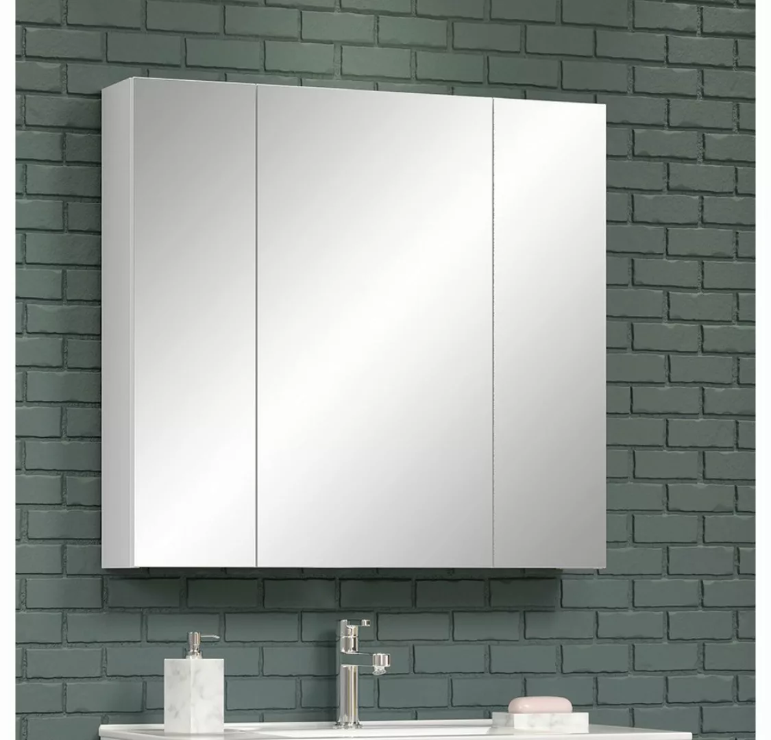 Lomadox Spiegelschrank RAVENNA-19 Badezimmer mit 3D Funktion in weiß, B/H/T günstig online kaufen
