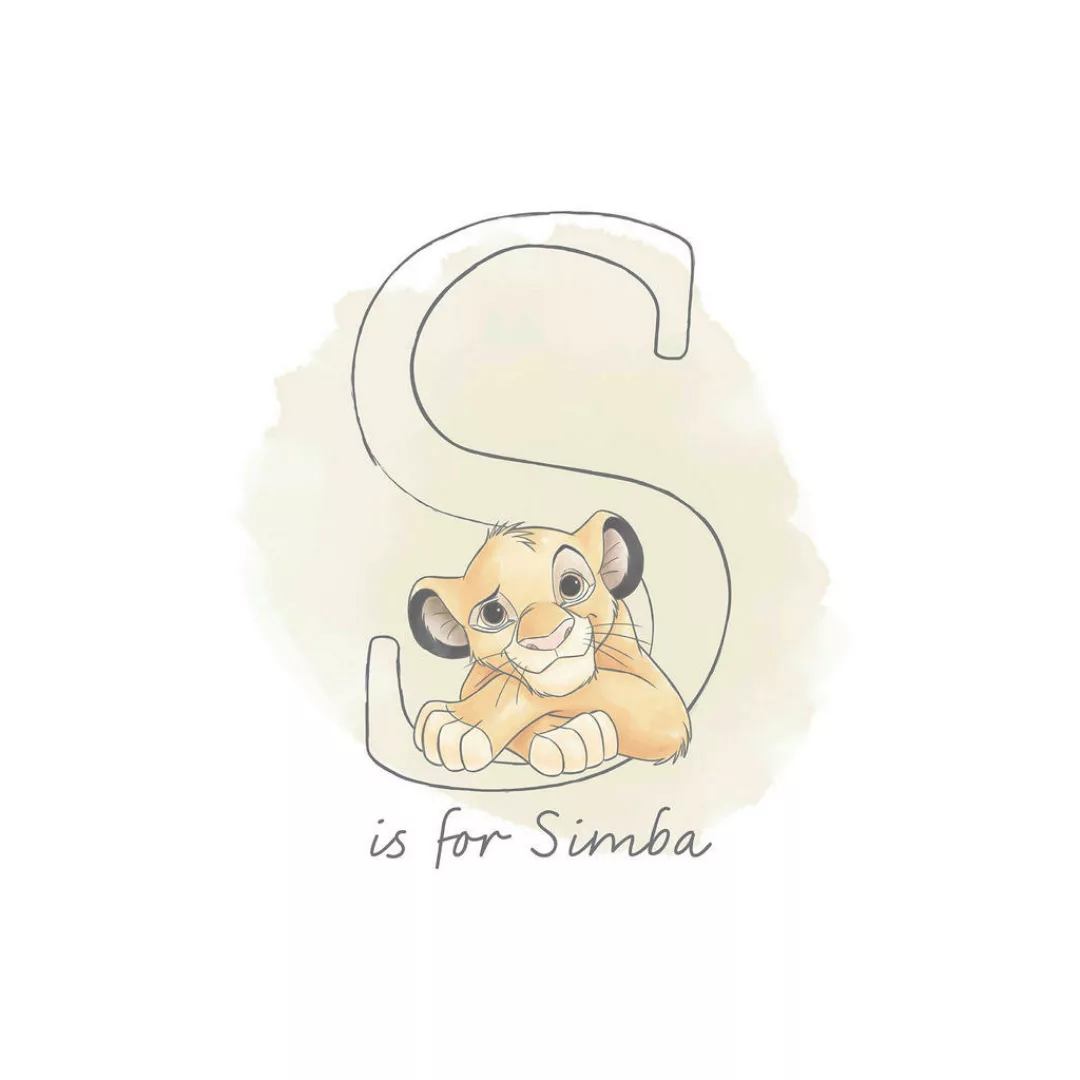 KOMAR Wandbild - S like Simba - Größe: 50 x 70 cm mehrfarbig Gr. one size günstig online kaufen