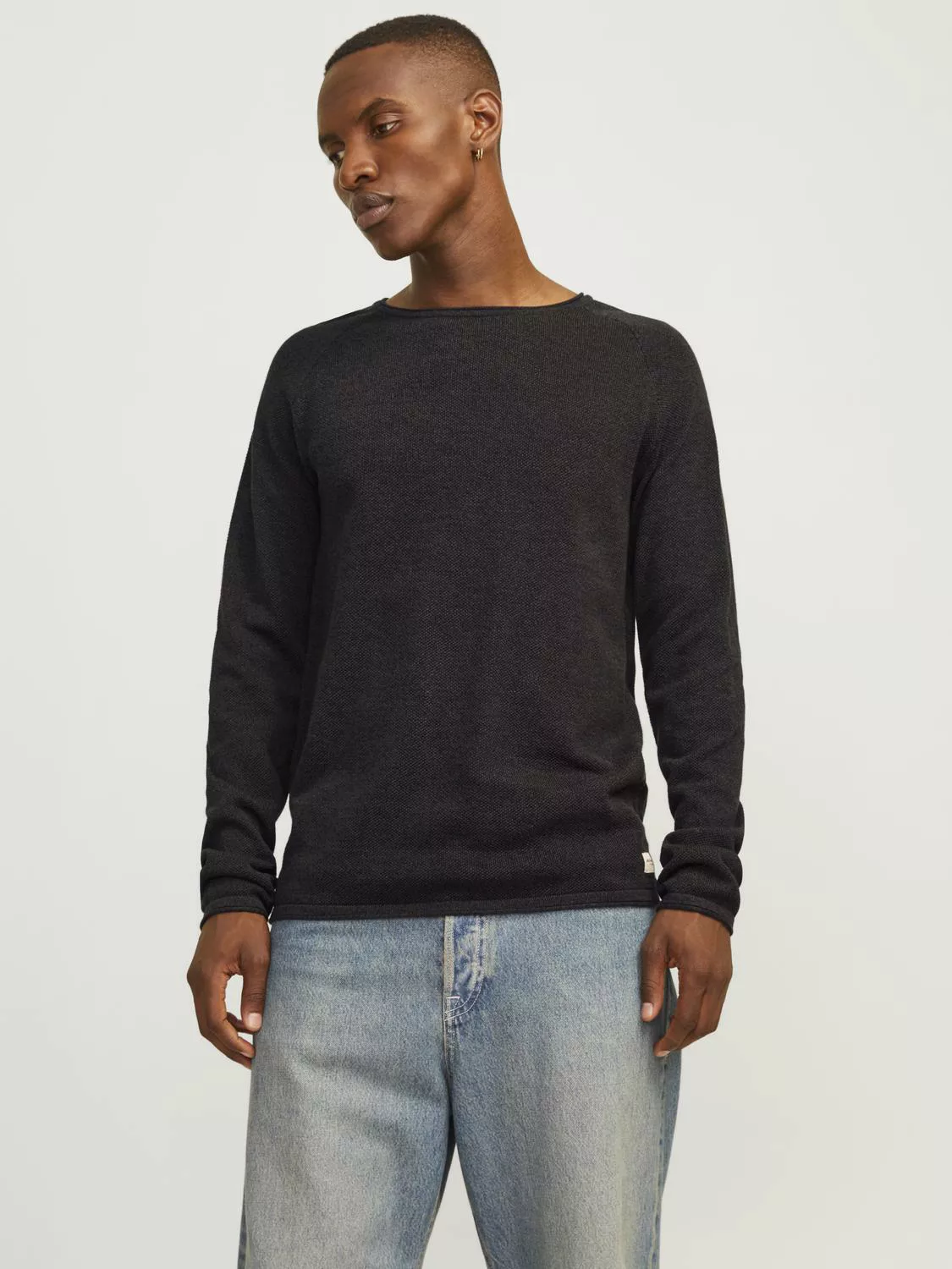 Jack & Jones Rundhalspullover "JJEHILL KNIT CREW NECK NOOS" günstig online kaufen