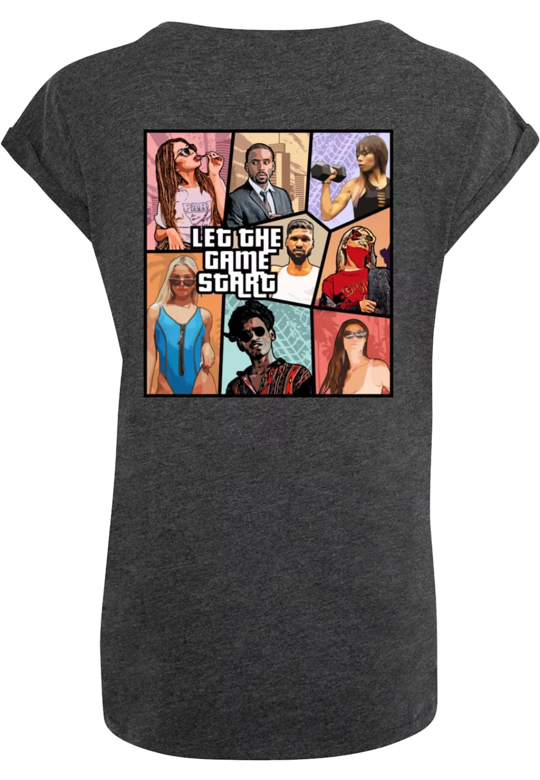 Merchcode T-Shirt "Merchcode Damen Ladies Grand Collage Extended Shoulder T günstig online kaufen